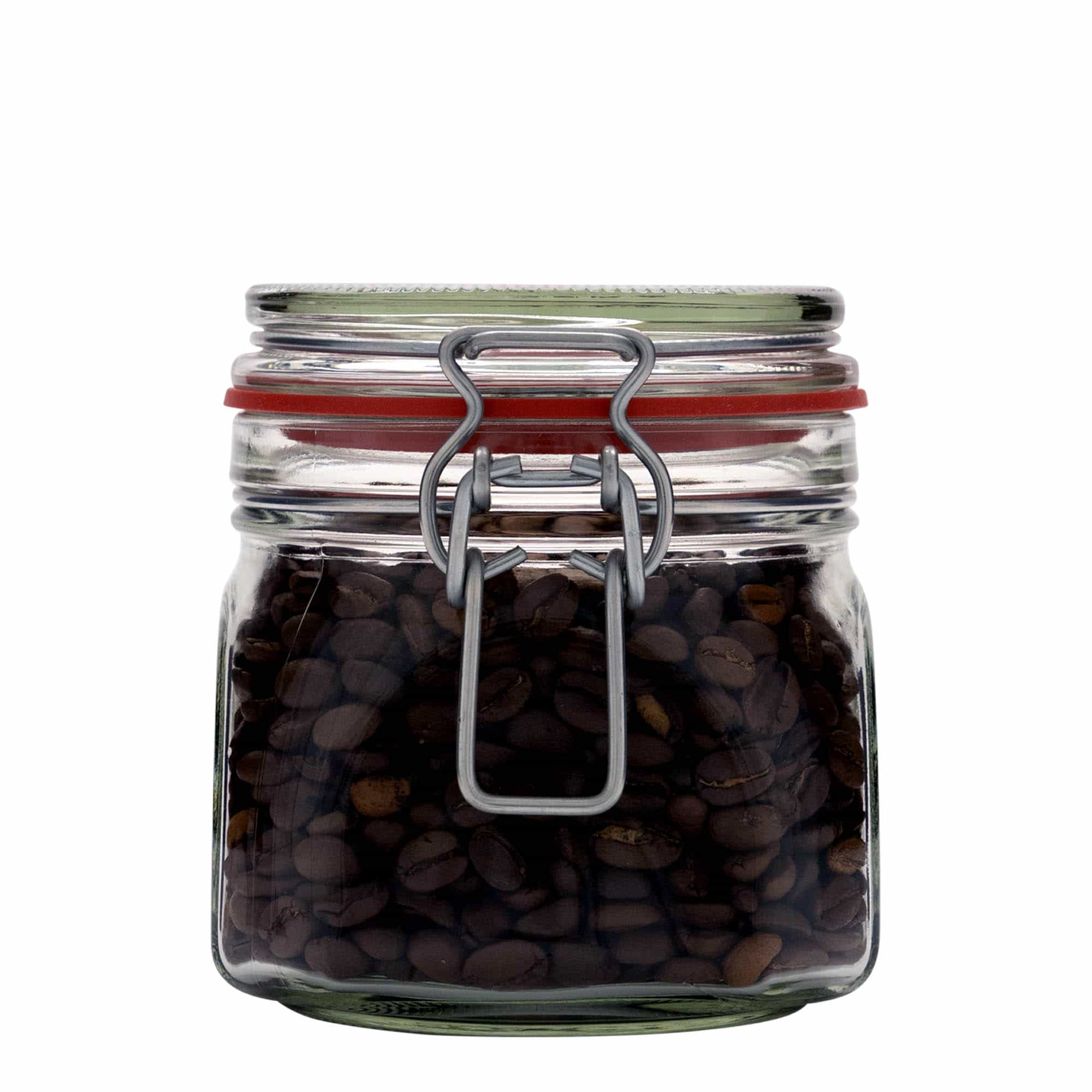 630 ml beugelfles, vierkant, opening: beugelsluiting