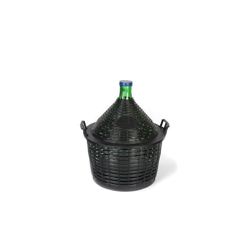 20 l ballonfles smalle hals, glas, groen, opening: opzetdeksel 20 l ballonfles smalle hals, glas, groen, opening: opzetdeksel