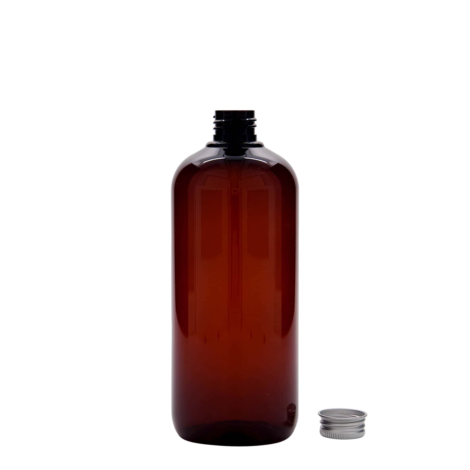500 ml recyclebare kunststoffles 'Victor's Best', PCR, bruin, opening: 24/410