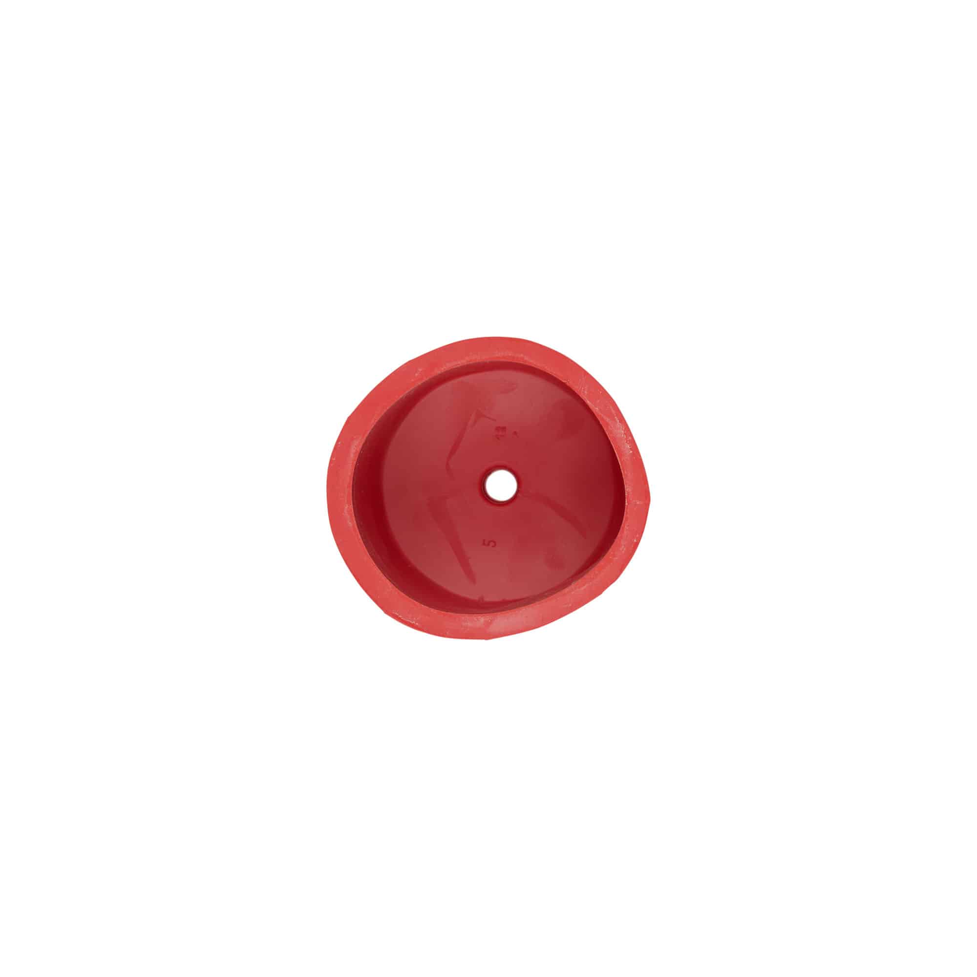 Gistkap type 5, rubber, rood