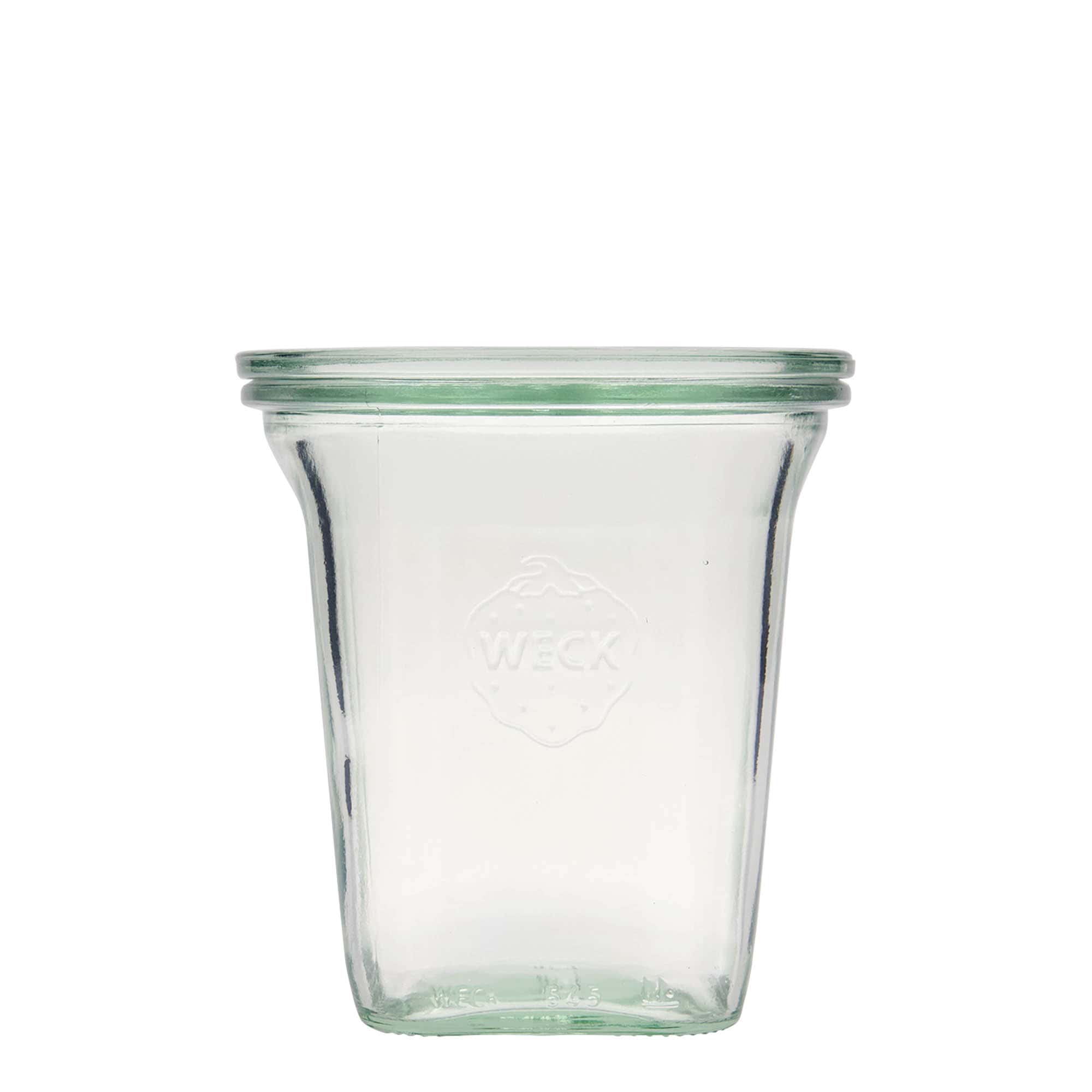 WECK-Quadropot, 545 ml, vierkant, monding: ronde rand WECK-Quadropot, 545 ml, vierkant, monding: ronde rand