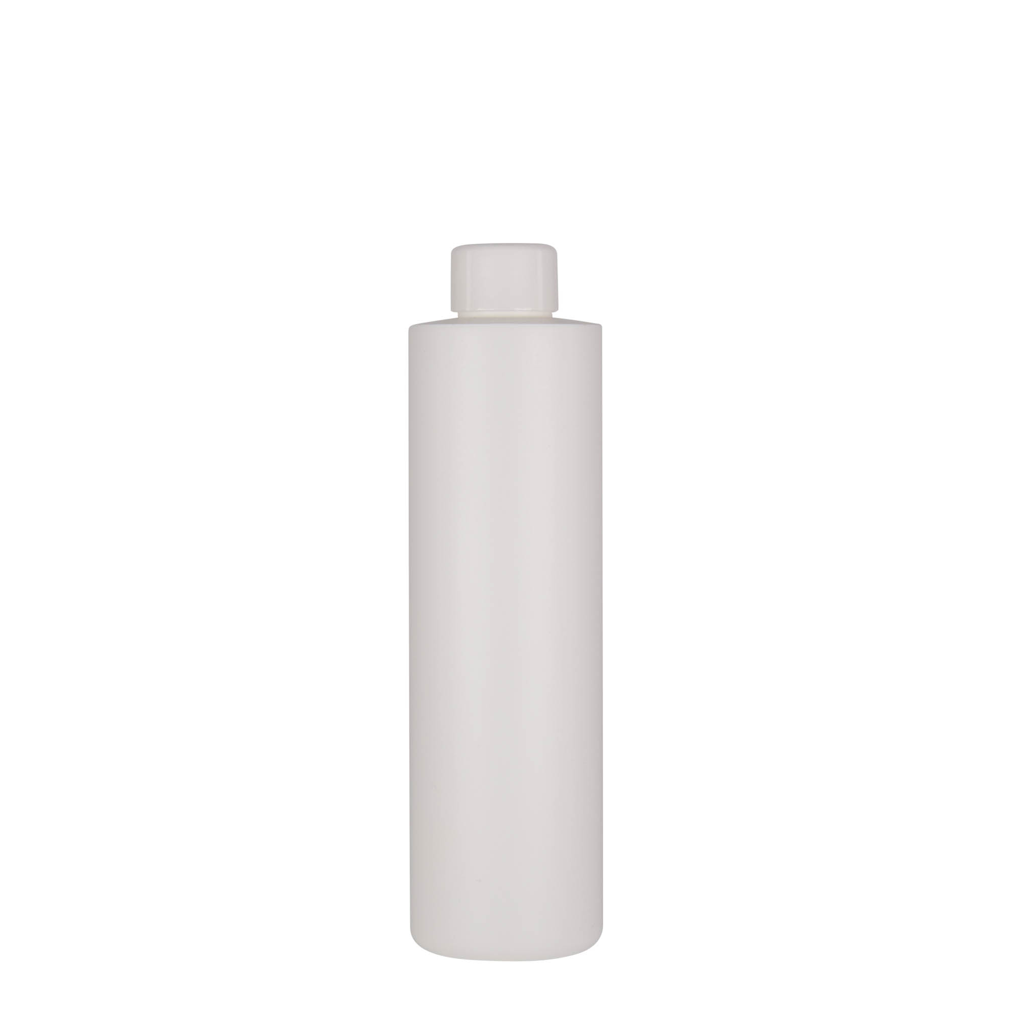 250 ml kunststoffles 'Pipe', HDPE, wit, opening: 24/410