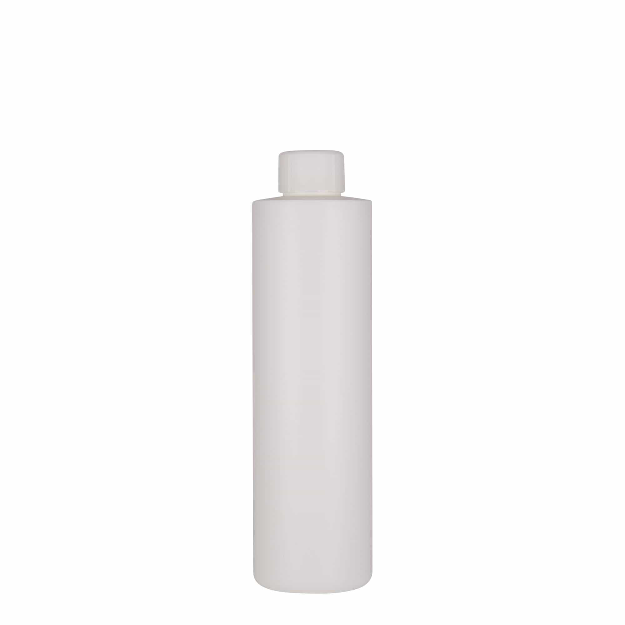 250 ml kunststoffles 'Pipe', HDPE, wit, opening: 24/410