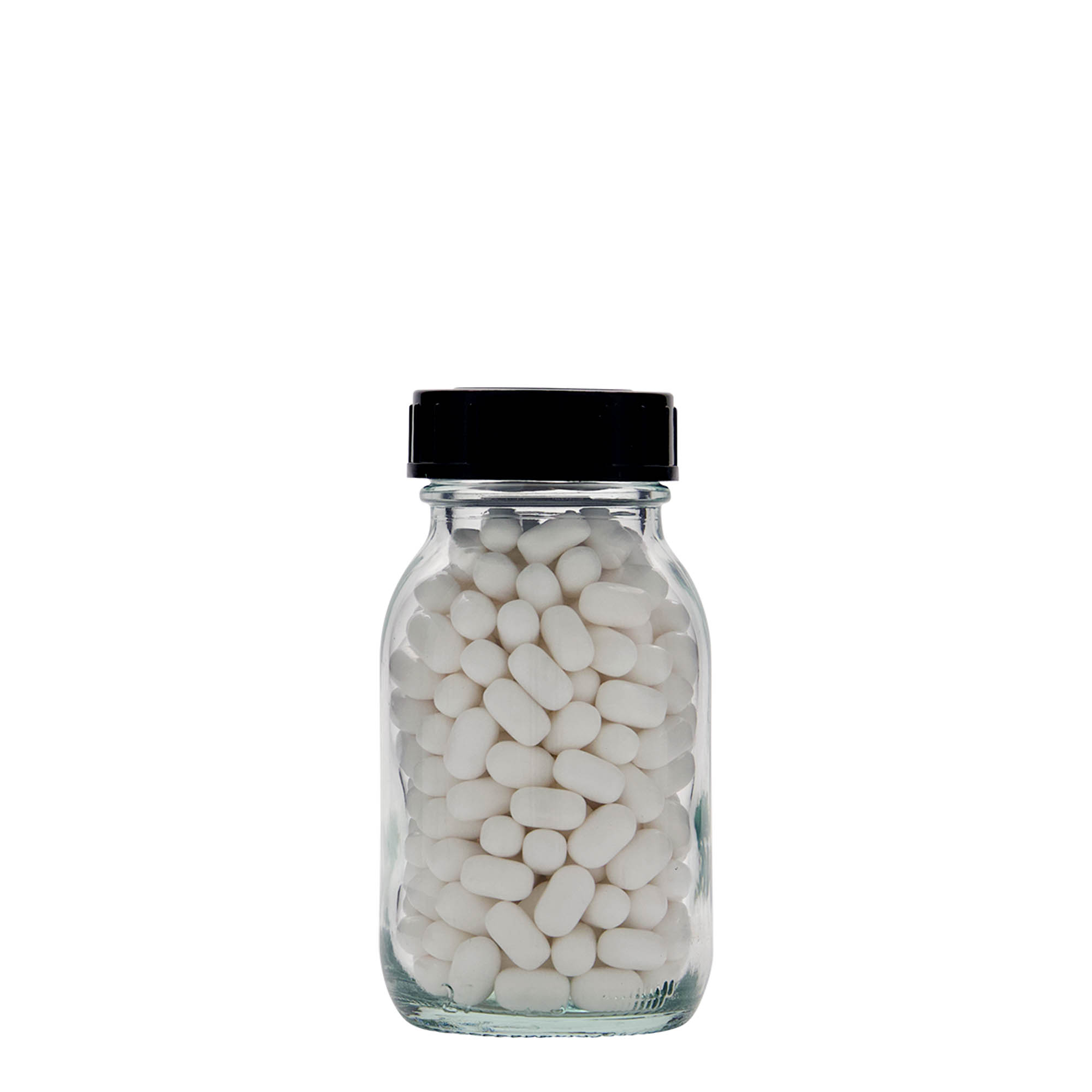 125 ml brede hals glas, opening: DIN 40
