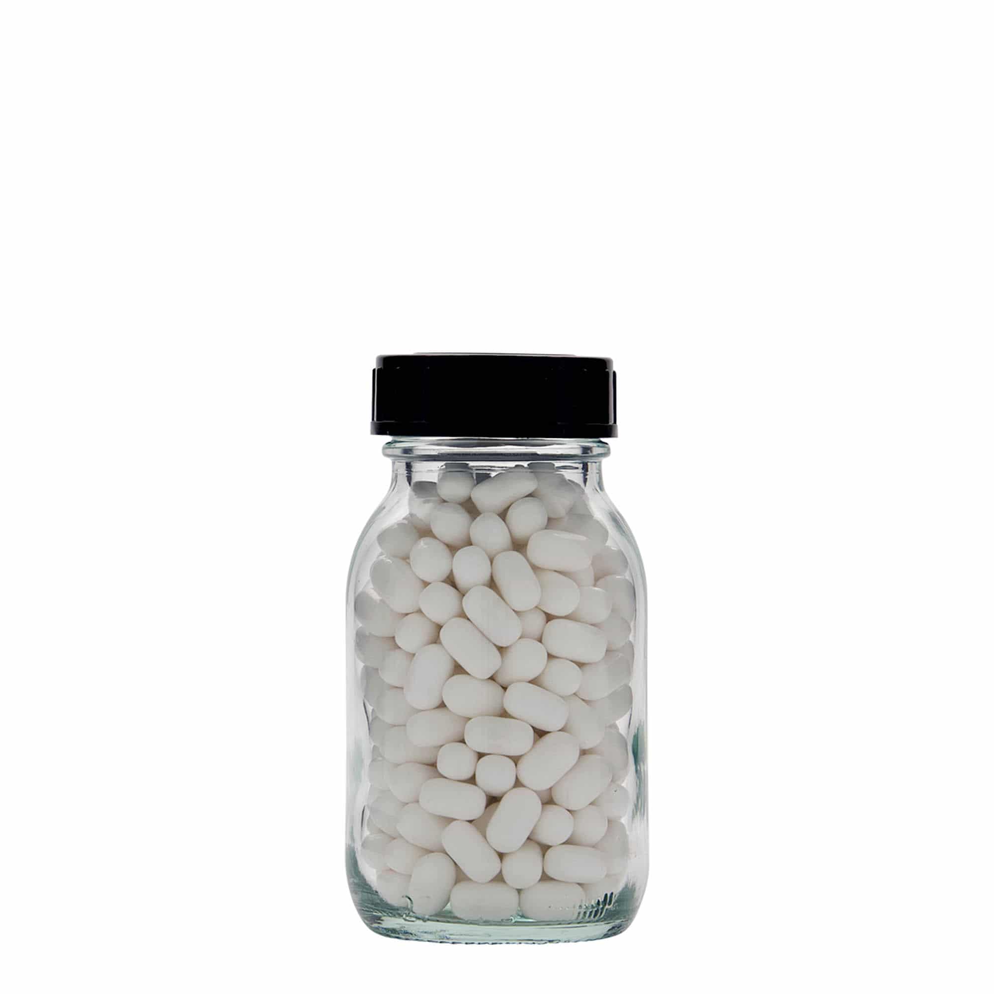 125 ml brede hals glas, opening: DIN 40