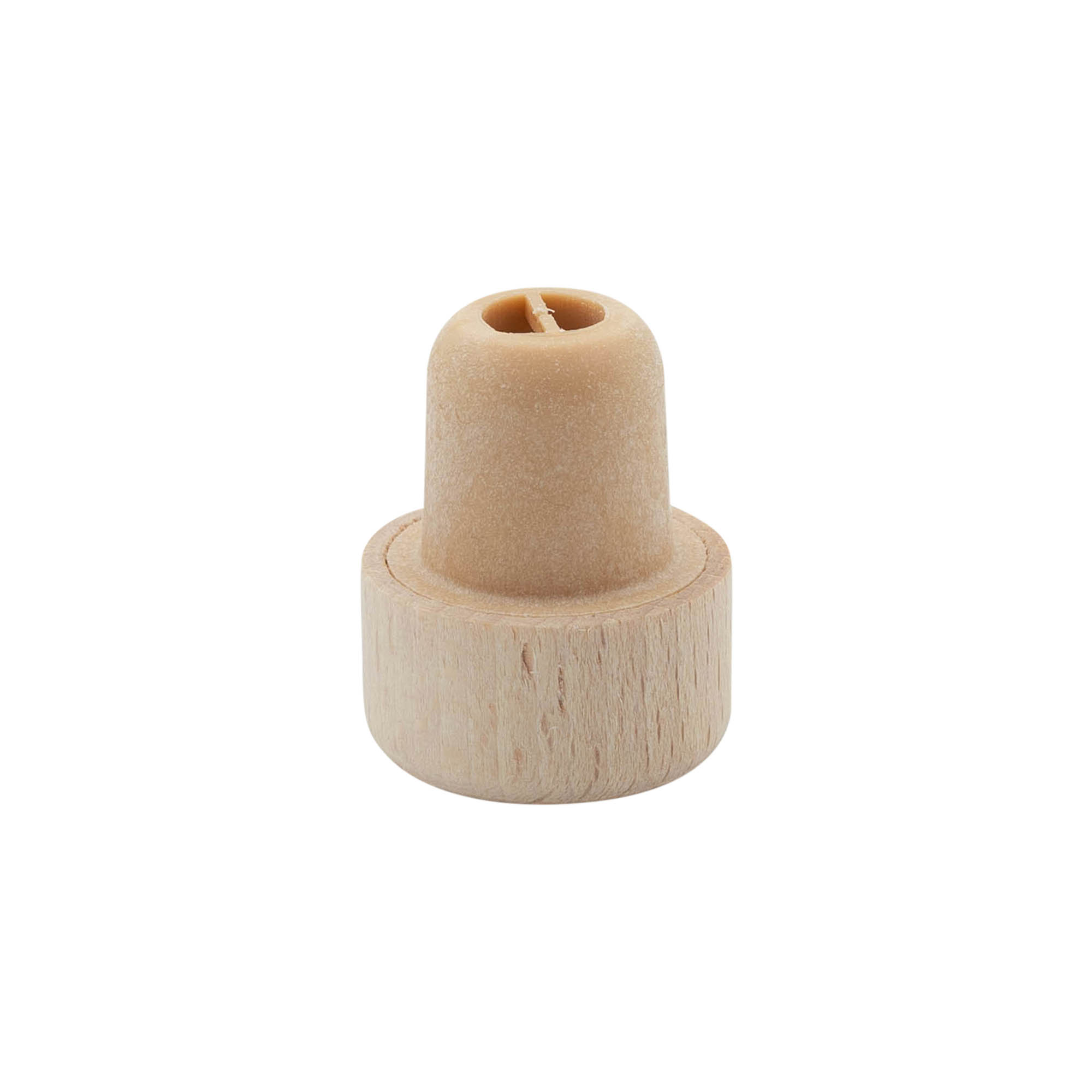 Handkurk met doseeropening 19 mm, hout/kunststof, beige, voor monding: kurk