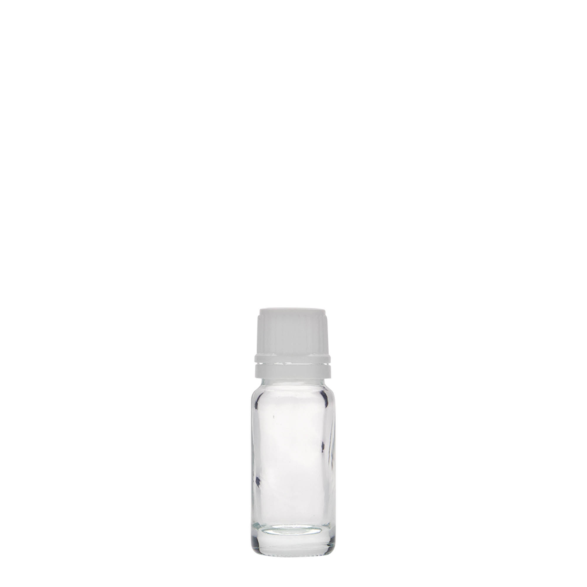 10 ml medicijnflesje, glas, opening: DIN 18