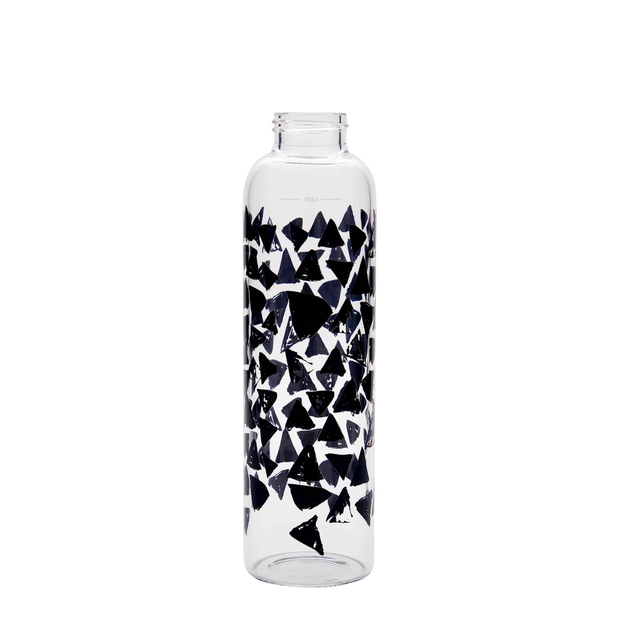 500 ml drinkfles 'Perseus - Zwarte Driehoeken', opening: schroefdop