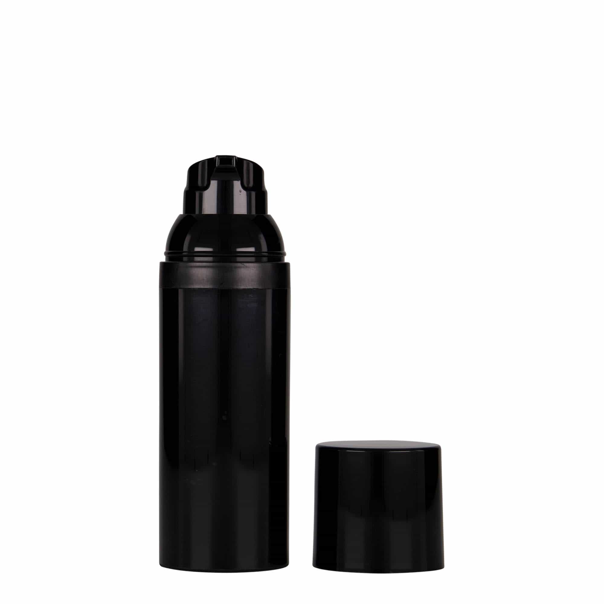 50 ml Airless Dispenser 'Mezzo', PP-kunststof, zwart