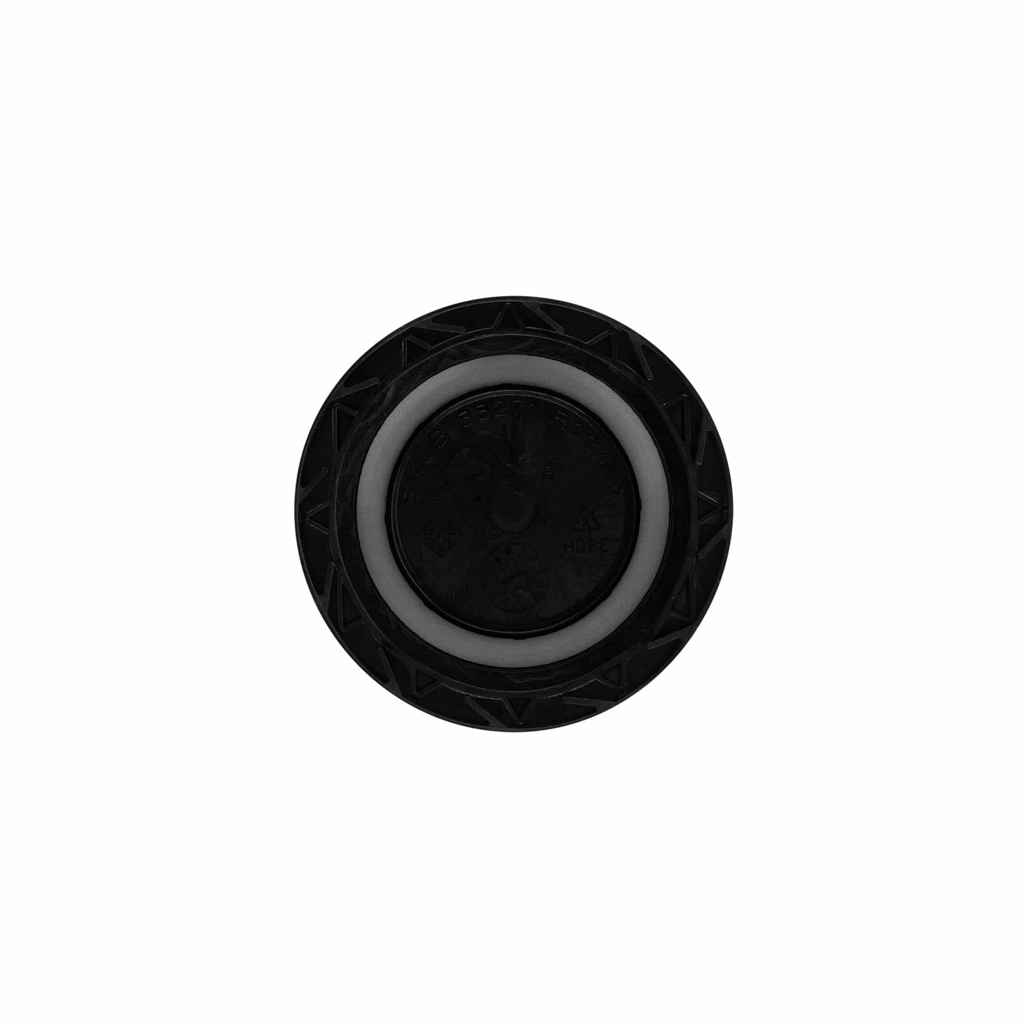 Schroefdop, PP-kunststof, zwart, voor opening: ND55