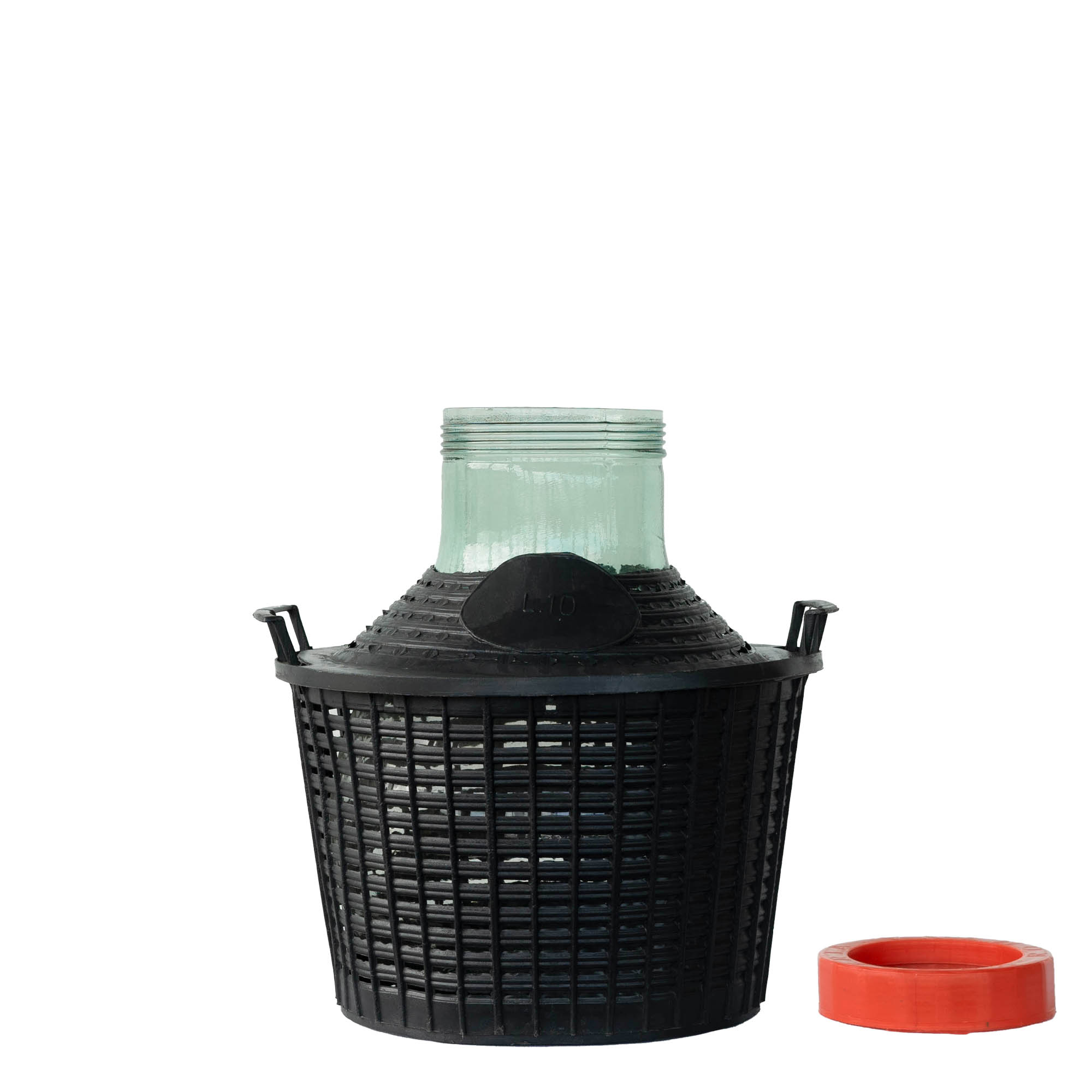 10 l ballonfles wijde hals, glas, opening: schroefdop 10 l ballonfles wijde hals, glas, opening: schroefdop