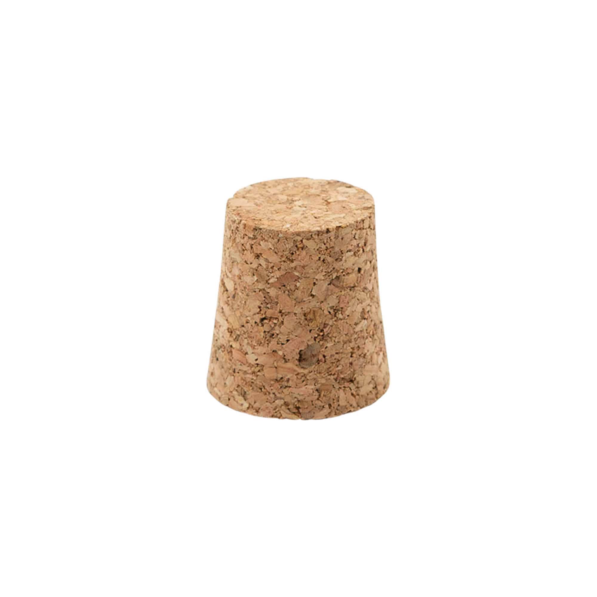 Spitskurk 21-26 x 27, perskurk, beige, voor monding: kurk