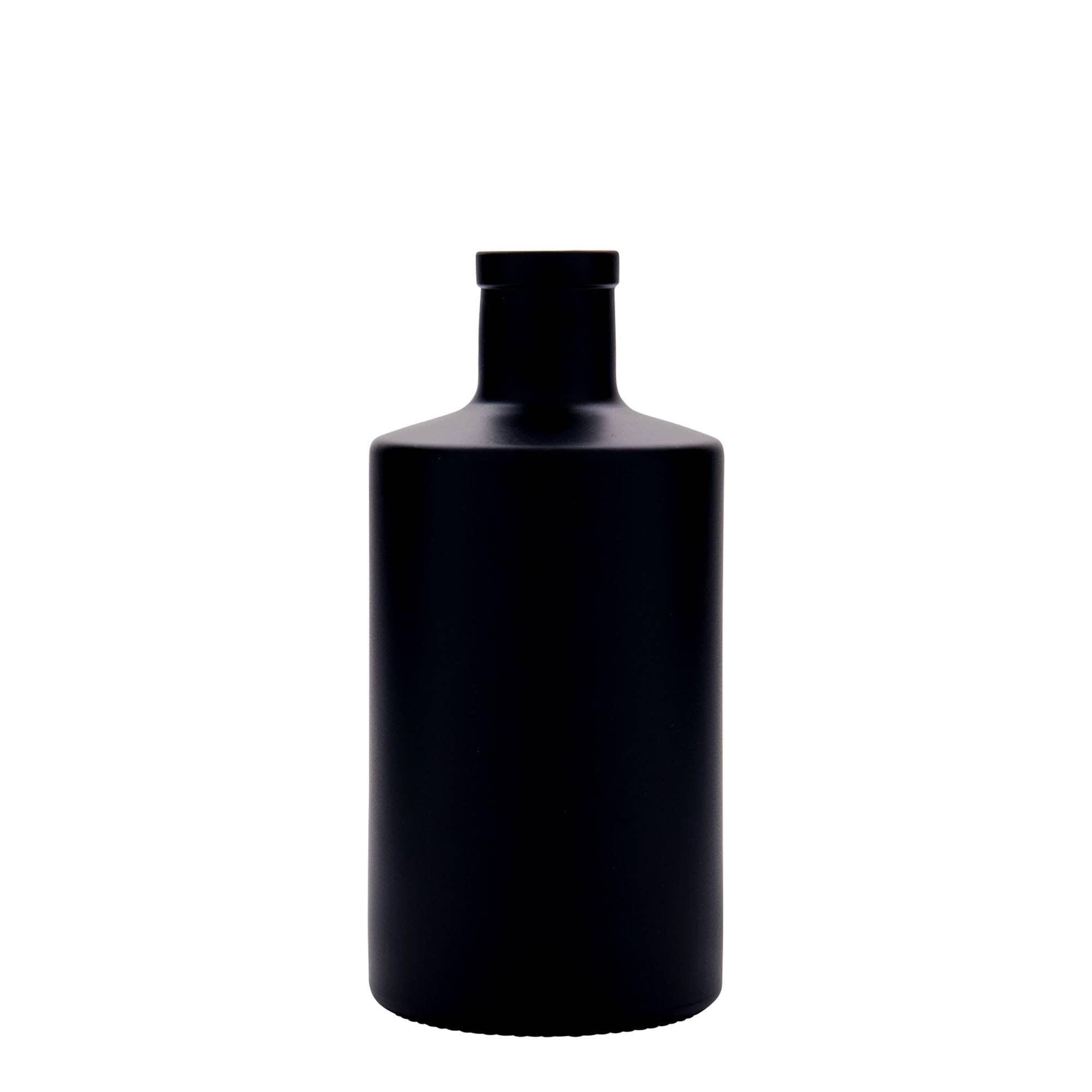 500 ml glazen fles 'Caroline', zwart, opening: kurk