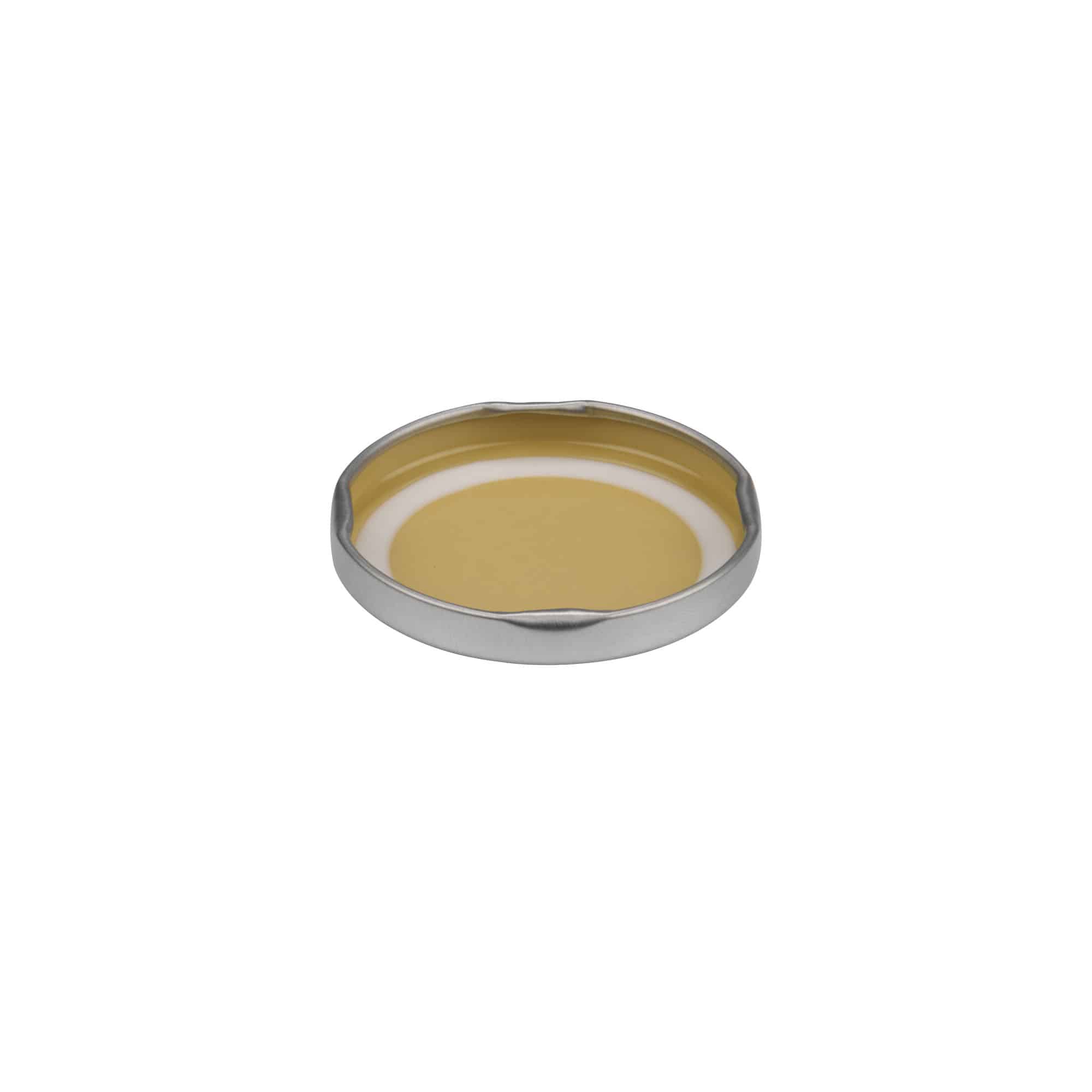Twist-offdeksel, blik, zilver, voor monding: TO 58