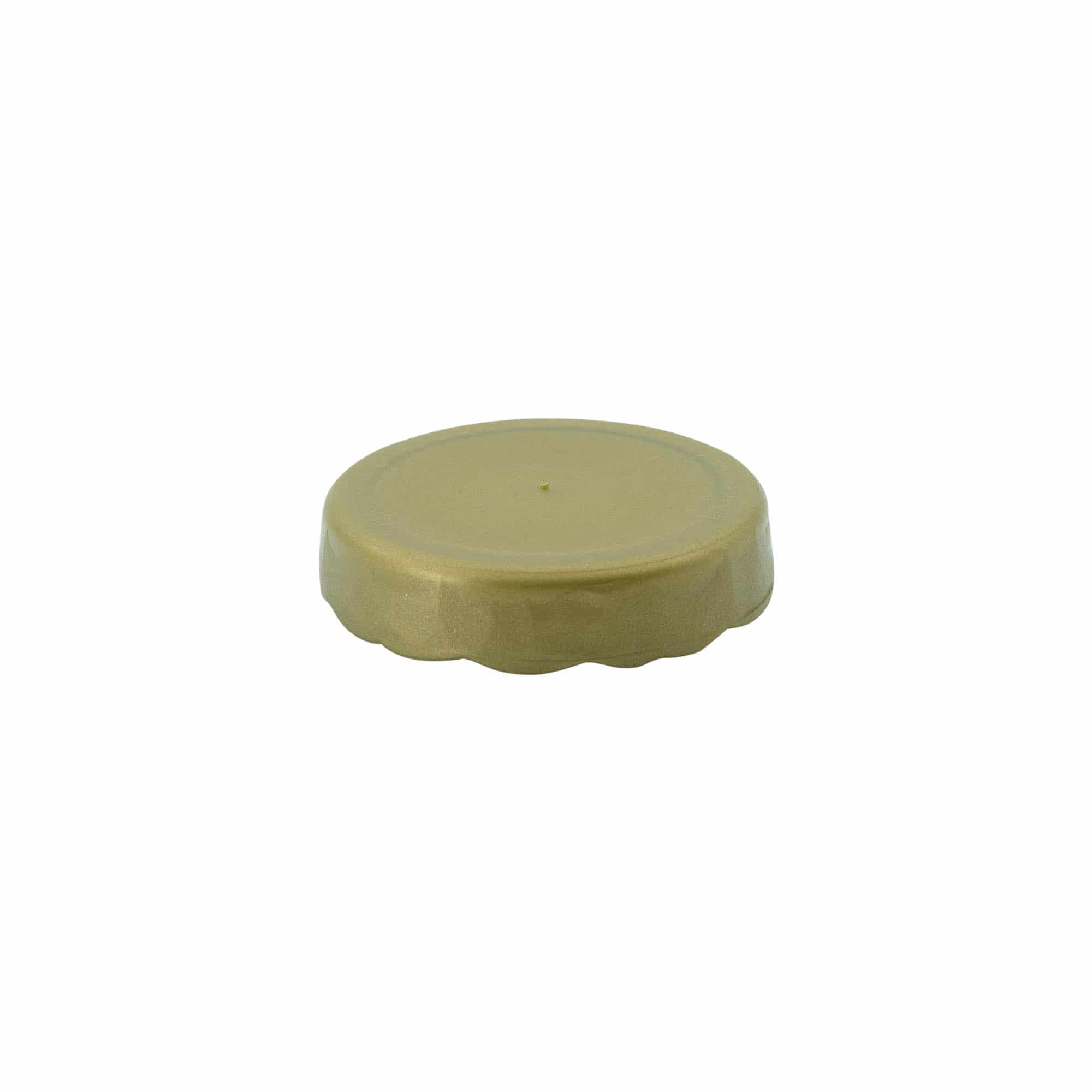 Stulpdeksel voor keramische pot met smalle hals, HDPE-kunststof, goud Stulpdeksel voor keramische pot met smalle hals, HDPE-kunststof, goud