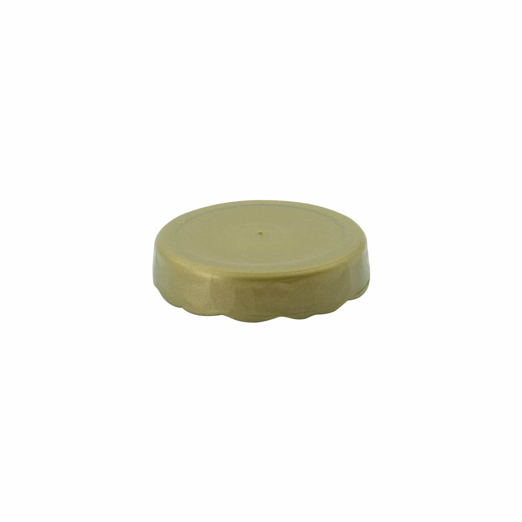 Omslagdeksel voor smalle hals keramische pot, HDPE-kunststof, goud
