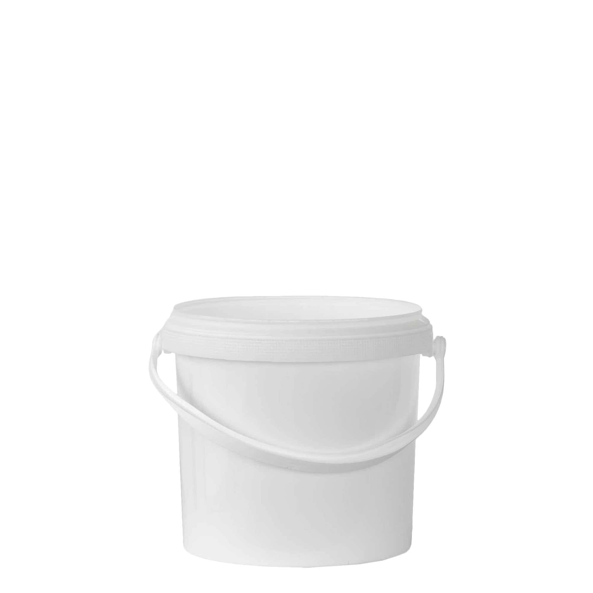Emmer, 2,5 l, PP-kunststof, wit Emmer, 2,5 l, PP-kunststof, wit