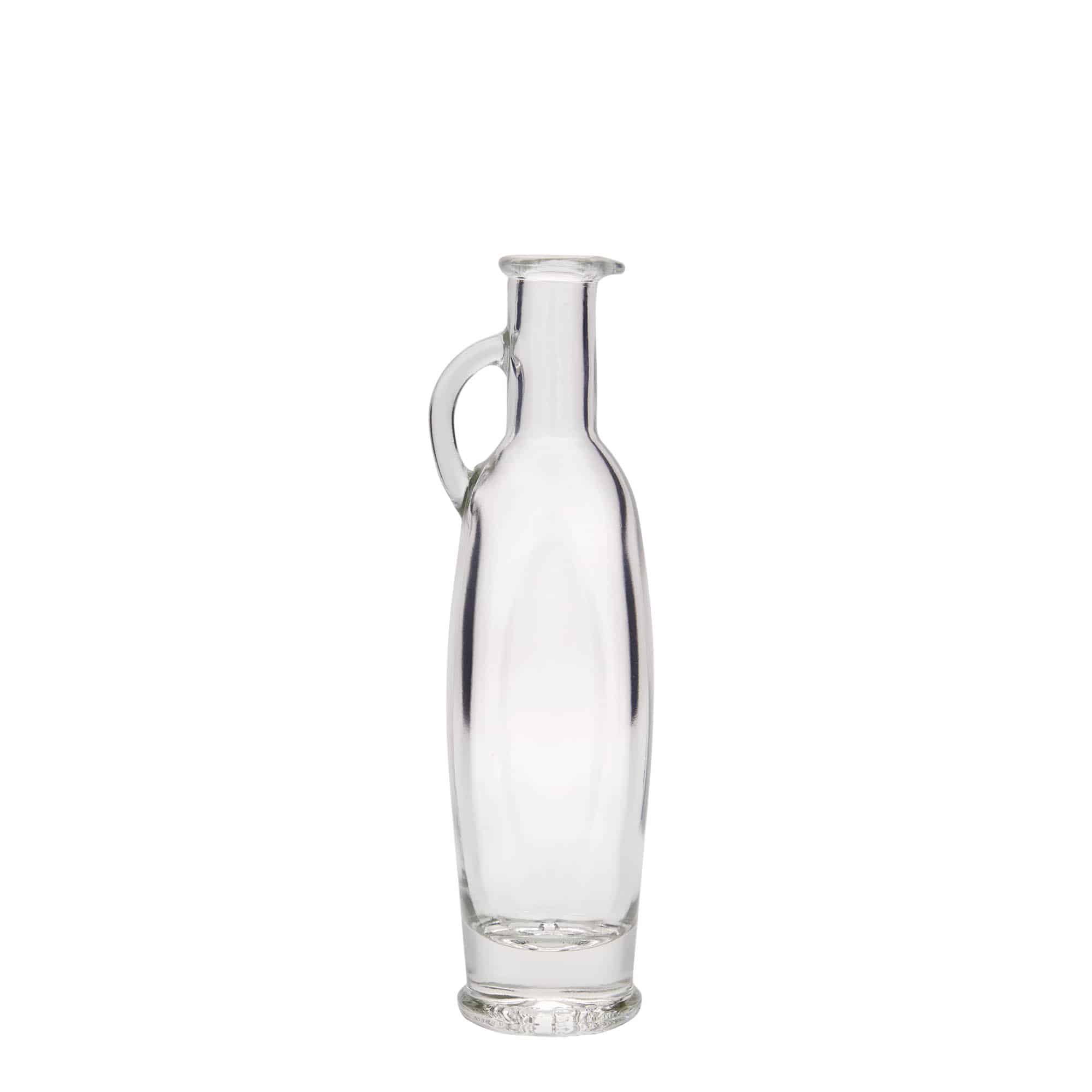 100 ml glazen fles 'Eleganta', ovaal, opening: kurk
