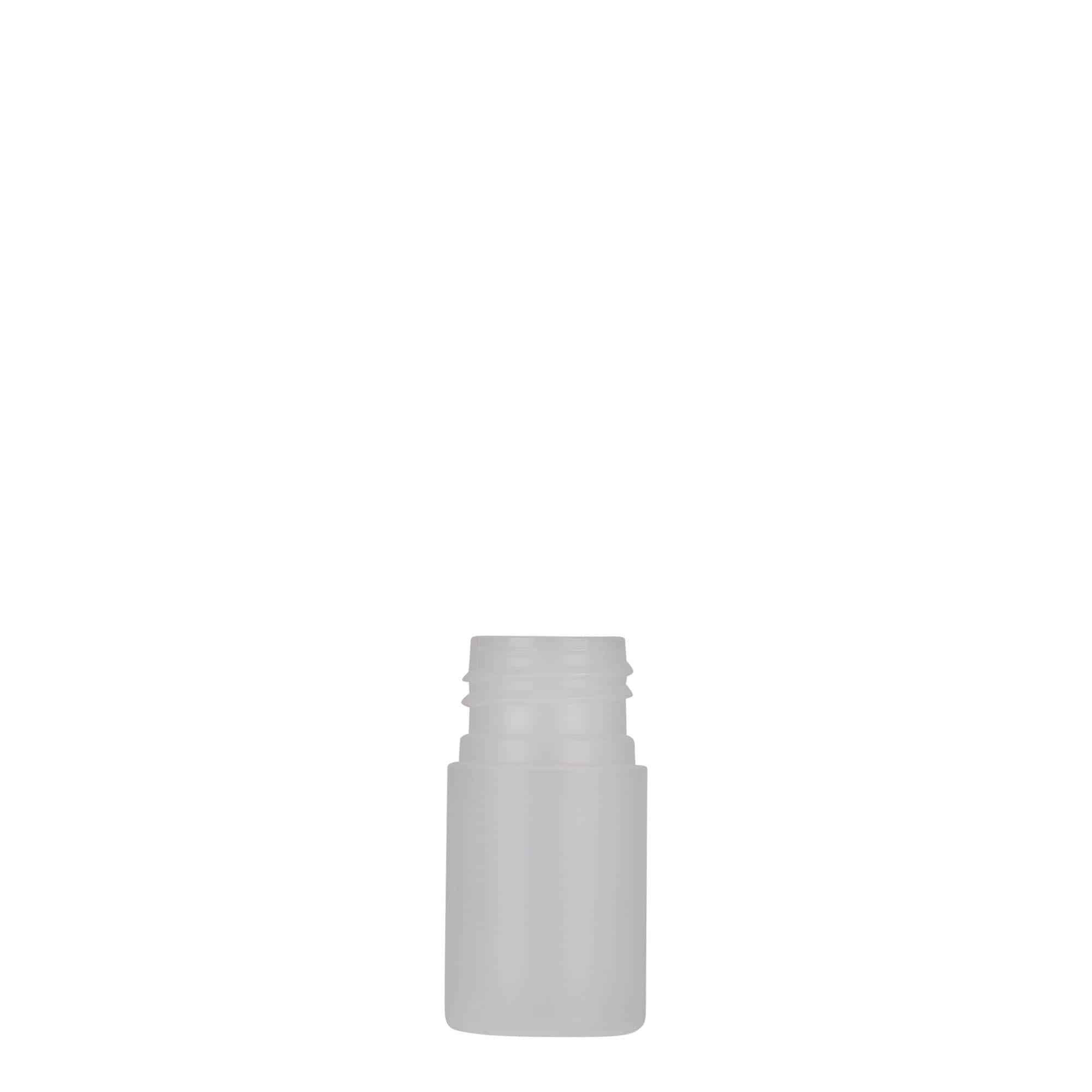 15 ml kunststoffles 'Tuffy', HDPE, natuur, hals: 24/410