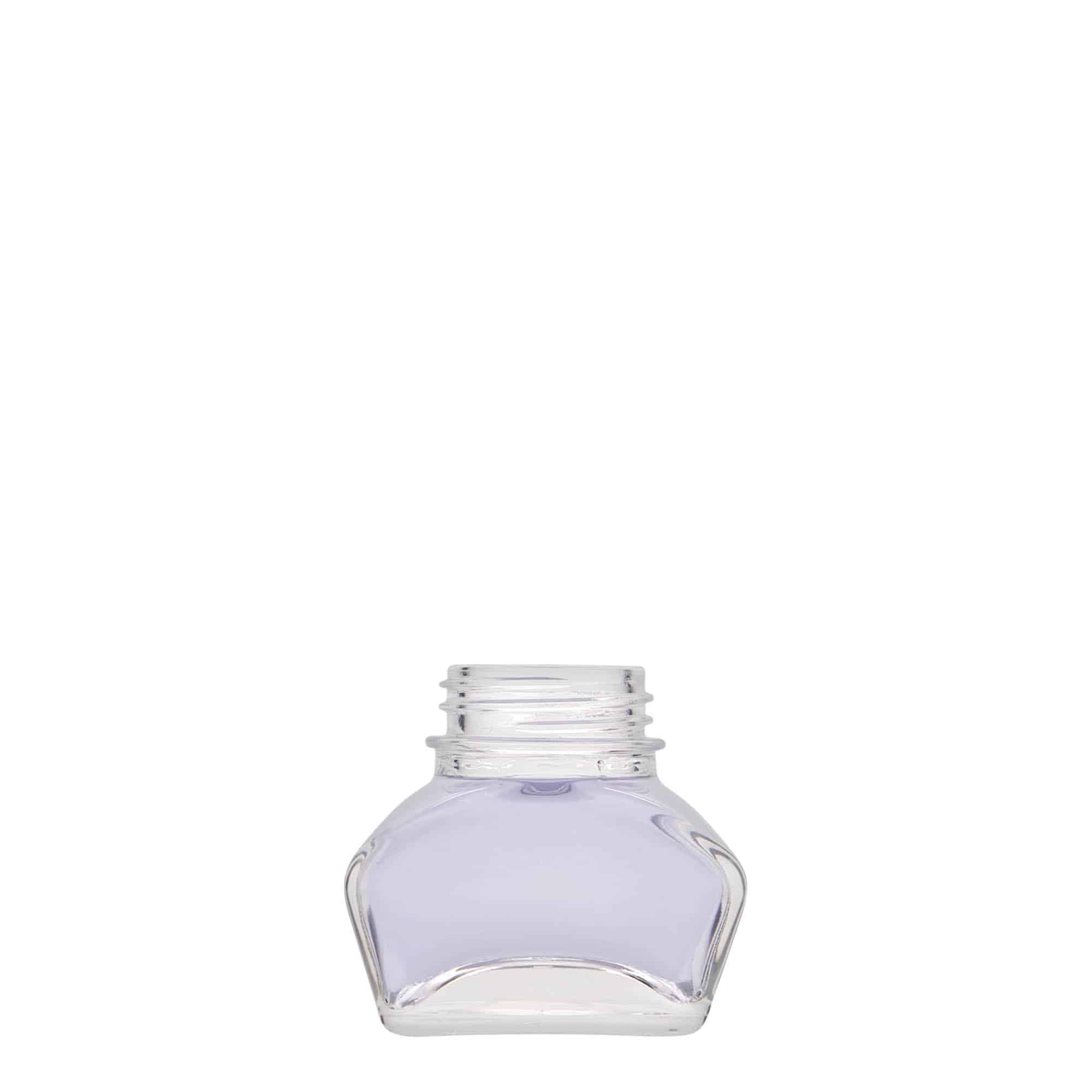 30 ml inktpot, rechthoekig, opening: schroefdop