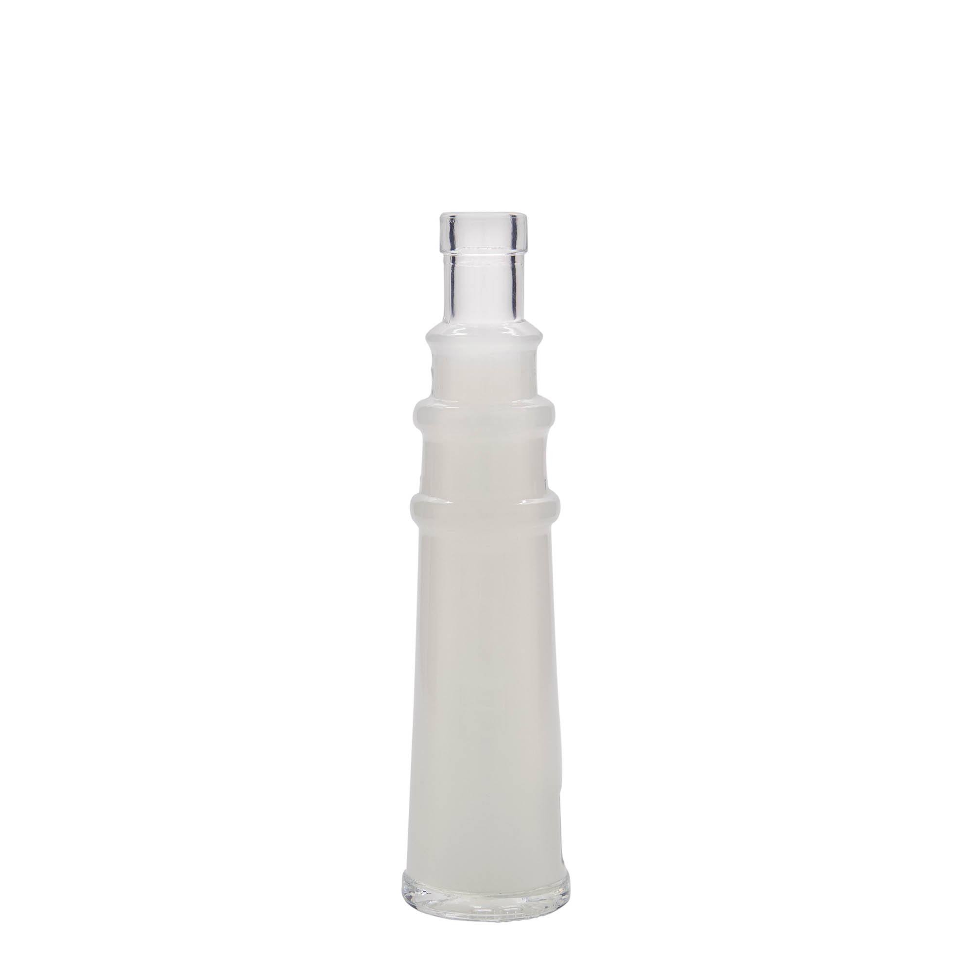 100 ml glazen fles 'Leuchtturm', opening: kurk 100 ml glazen fles 'Leuchtturm', opening: kurk