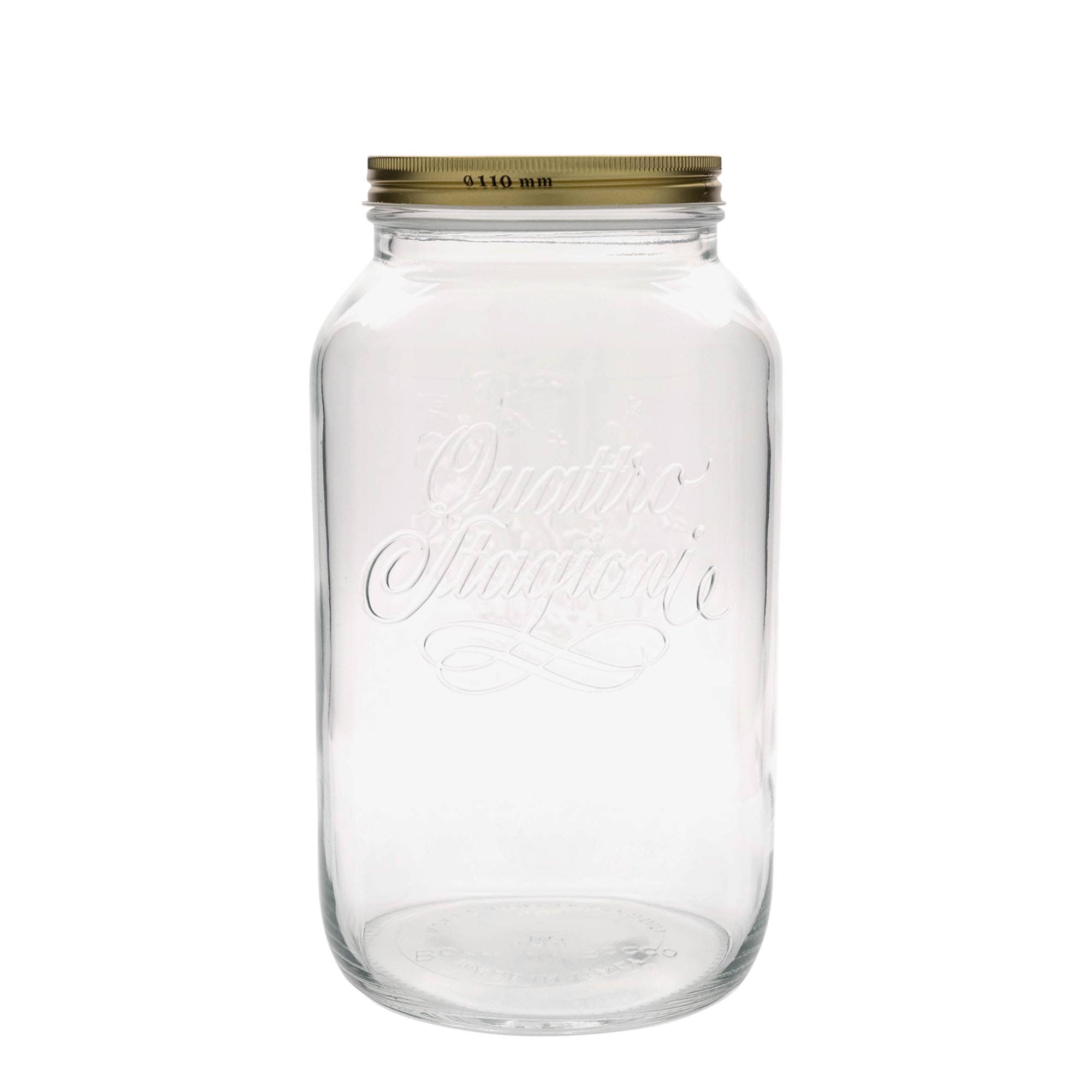 3.800 ml glas 'Quattro Stagioni', opening: schroefdop