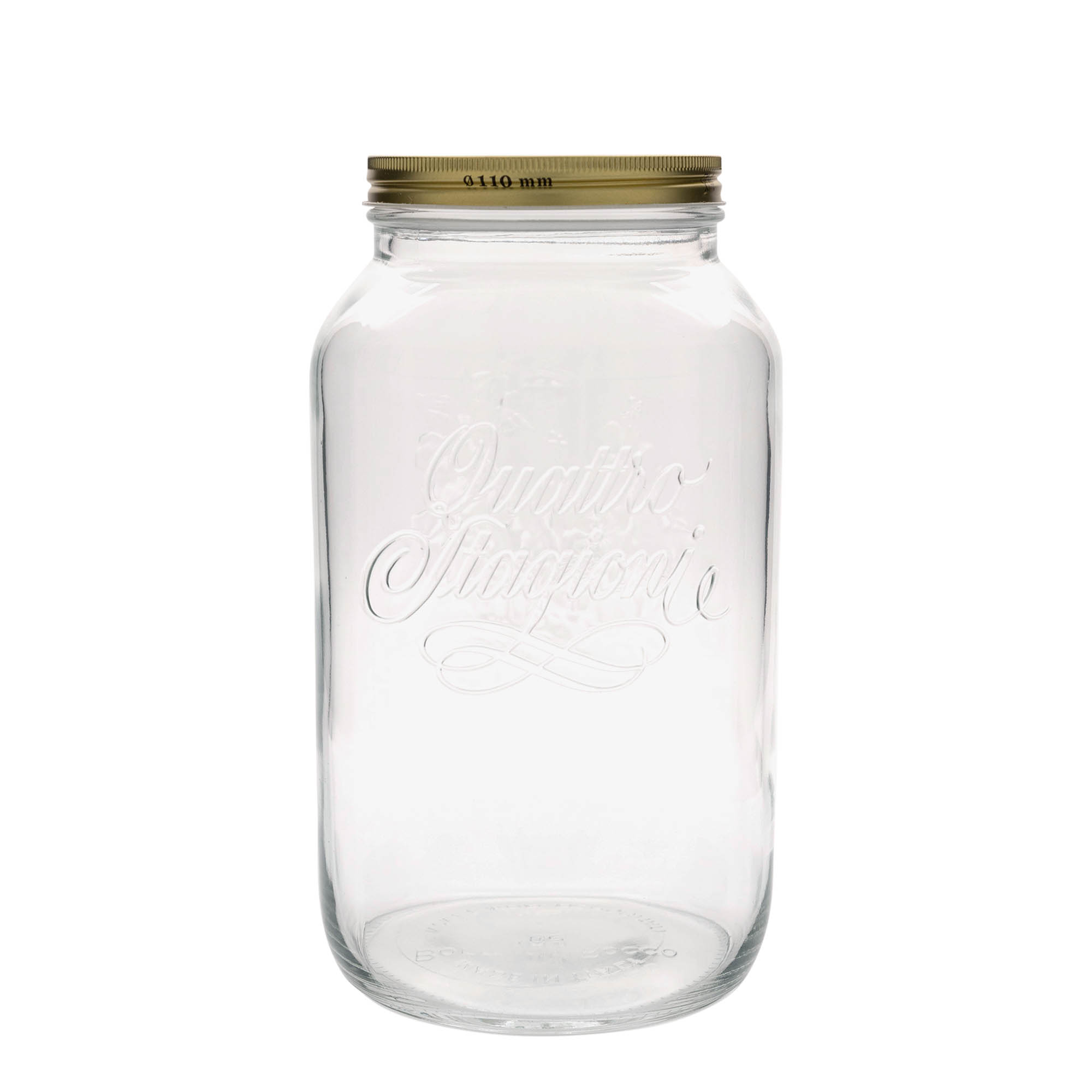 3.800 ml glas 'Quattro Stagioni', opening: schroefdop