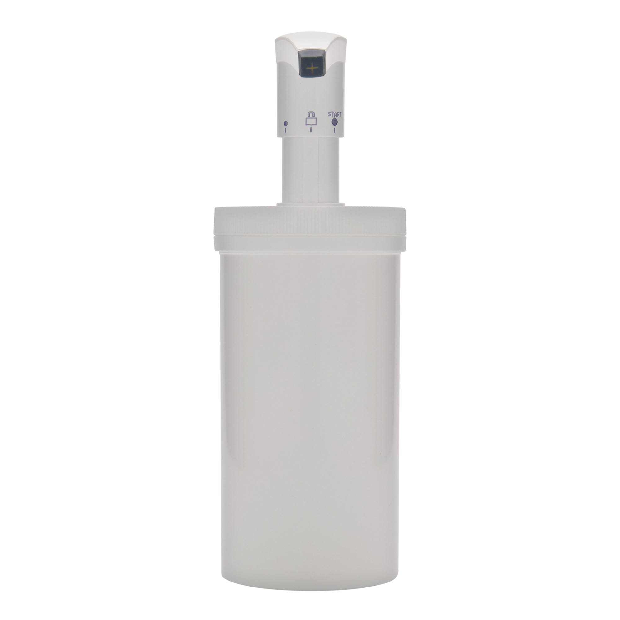 655 ml doseerfles 'Securibox', PP-kunststof, wit, opening: schroefdop