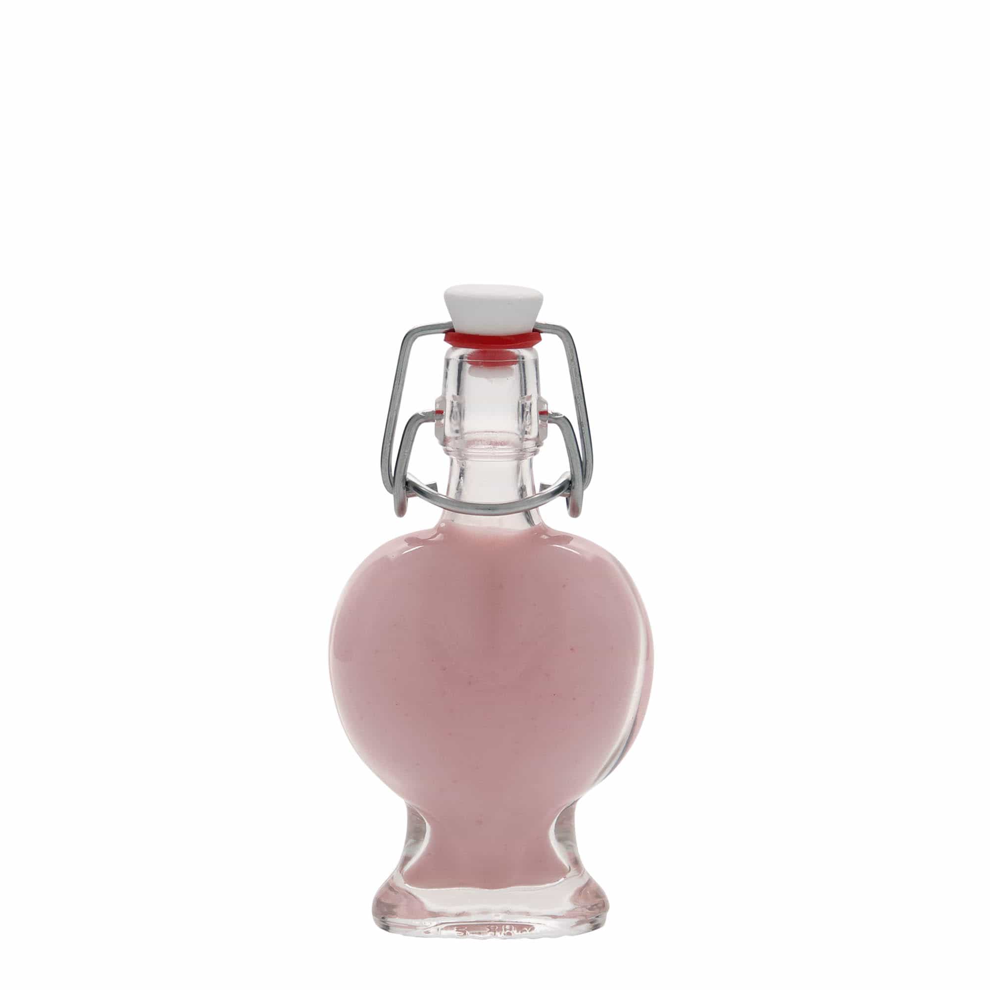 40 ml glazen fles 'Hart', opening: beugelverschluss