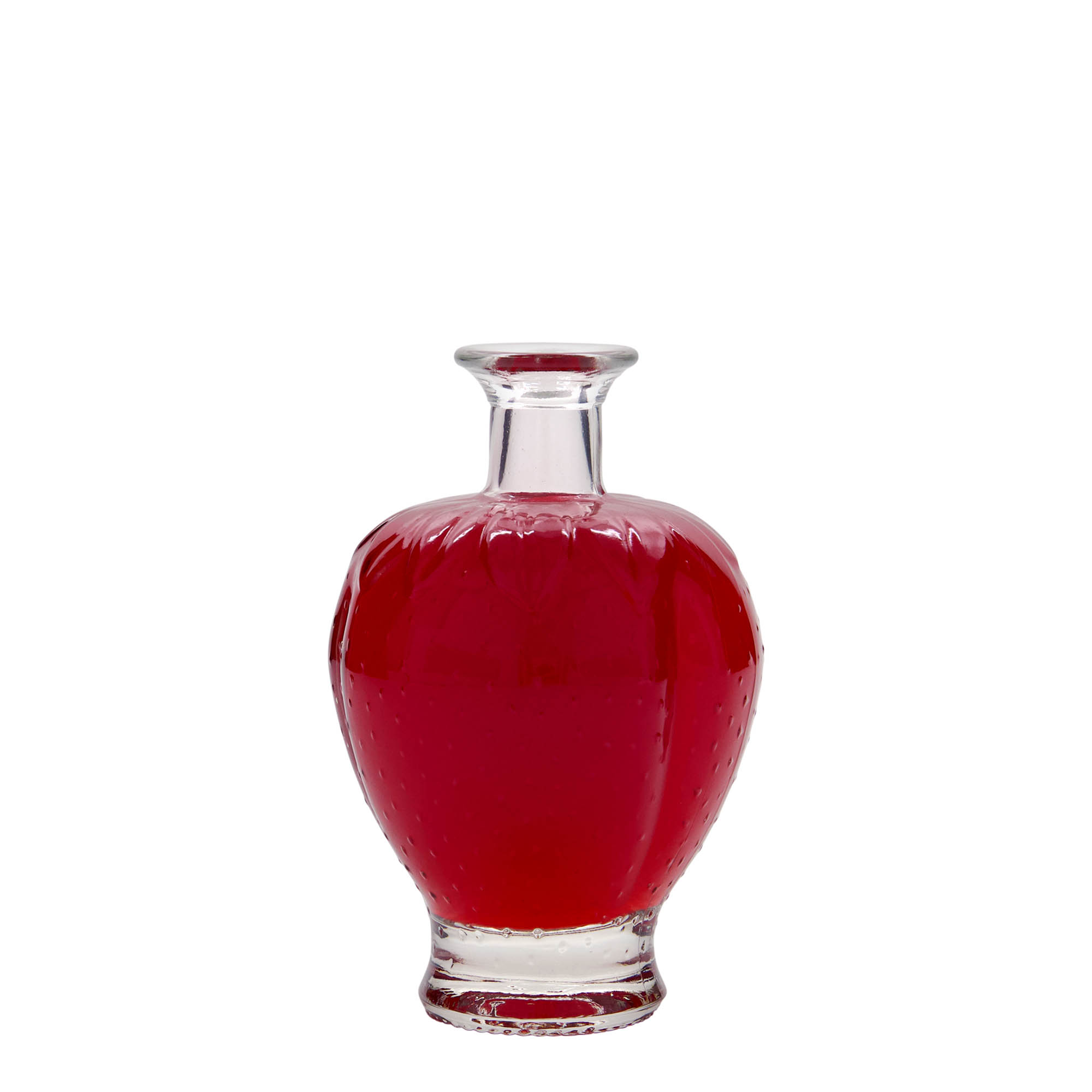 200 ml glazen fles 'Aardbei', opening: kurk 200 ml glazen fles 'Aardbei', opening: kurk