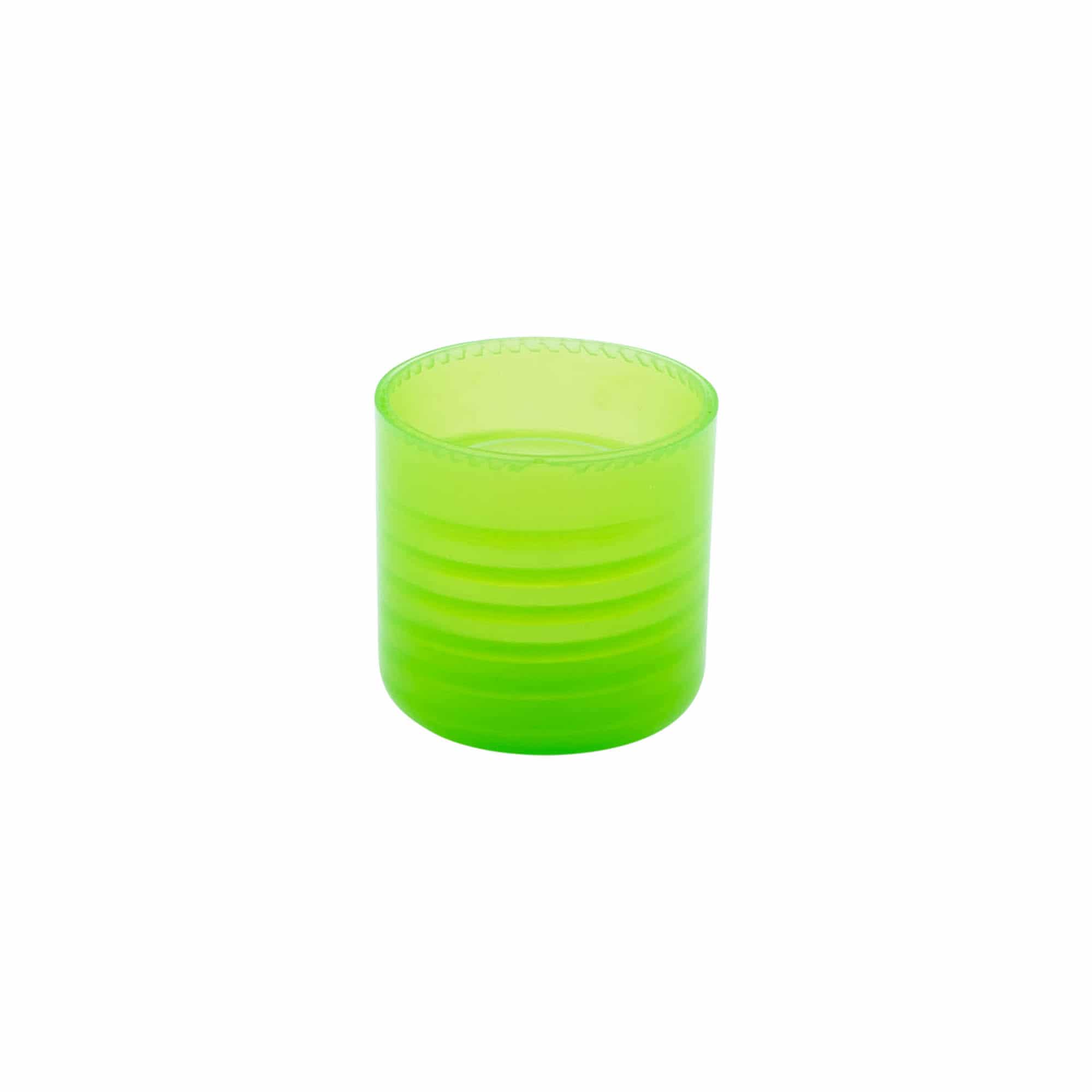 Schroefdop met spuitinzet, PP-kunststof, groen, voor mondstuk: 24/410