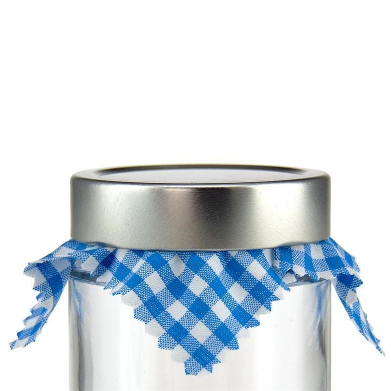 Stofdoekjes geruit 12x12, vierkant, textiel, blauw, opening: TO38-TO53