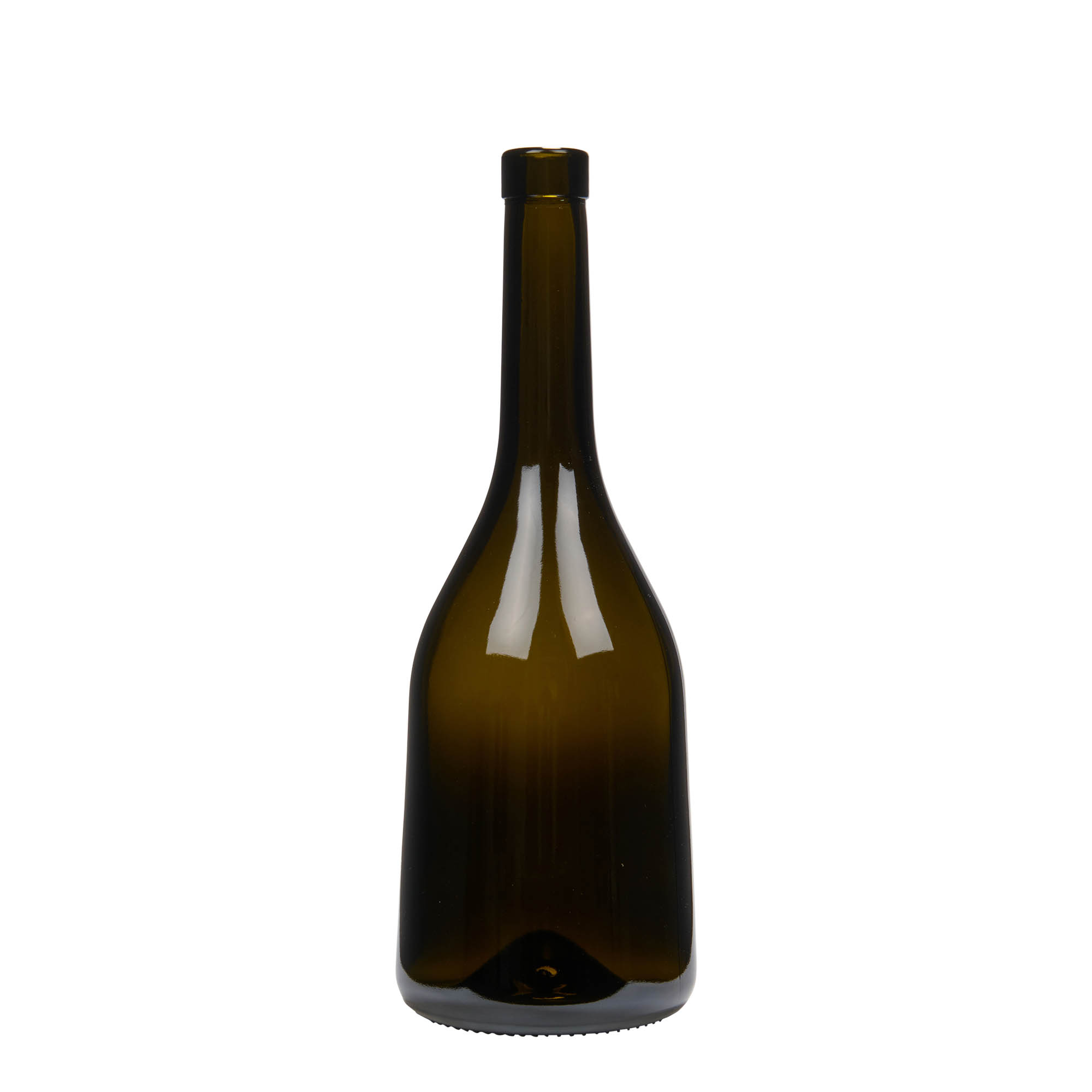 750 ml glazen fles 'Rustica', antiekgroen, hals: kurk 750 ml glazen fles 'Rustica', antiekgroen, hals: kurk