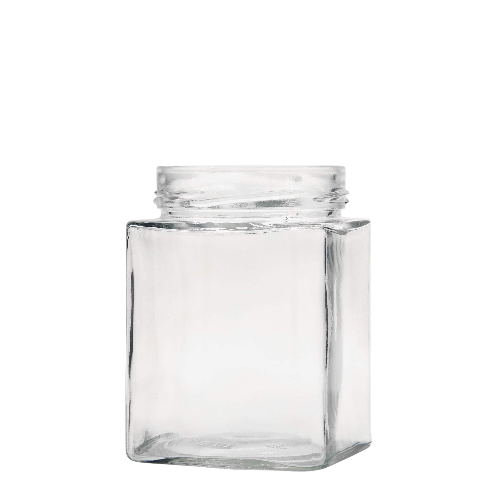 580 ml Vierkantglas 'Ikarus', opening: Deep-Twist-Off (DTO 82)