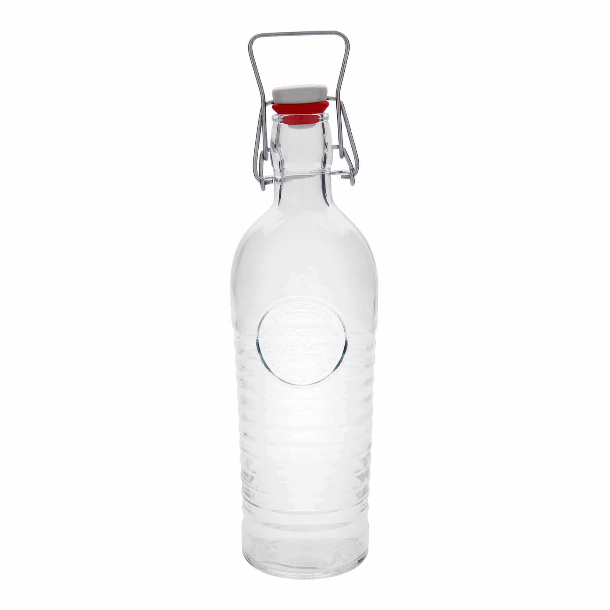 Glazen fles 'Officina 1825', 1200 ml, monding: beugelsluiting