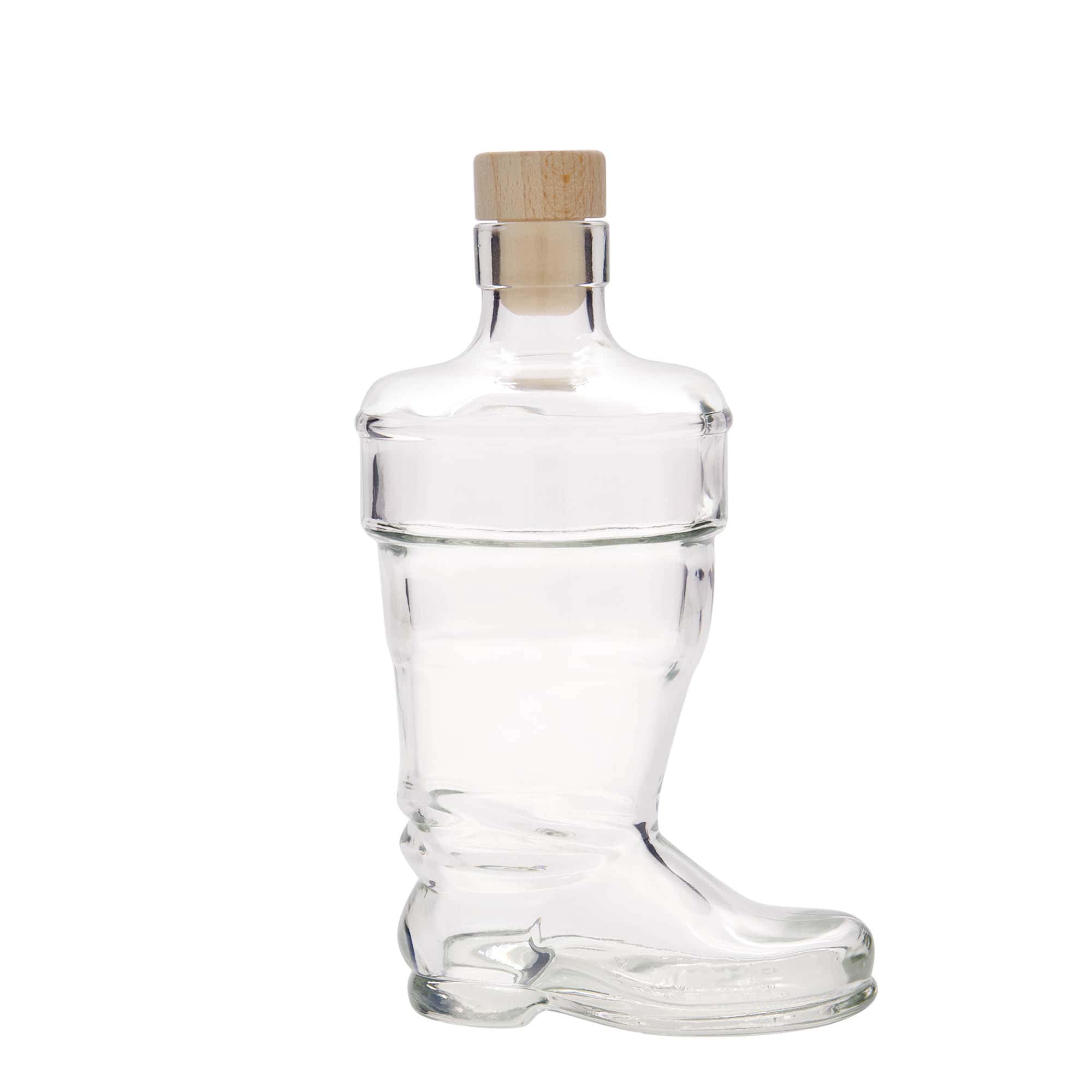 350 ml glazen fles 'laars', opening: kurk