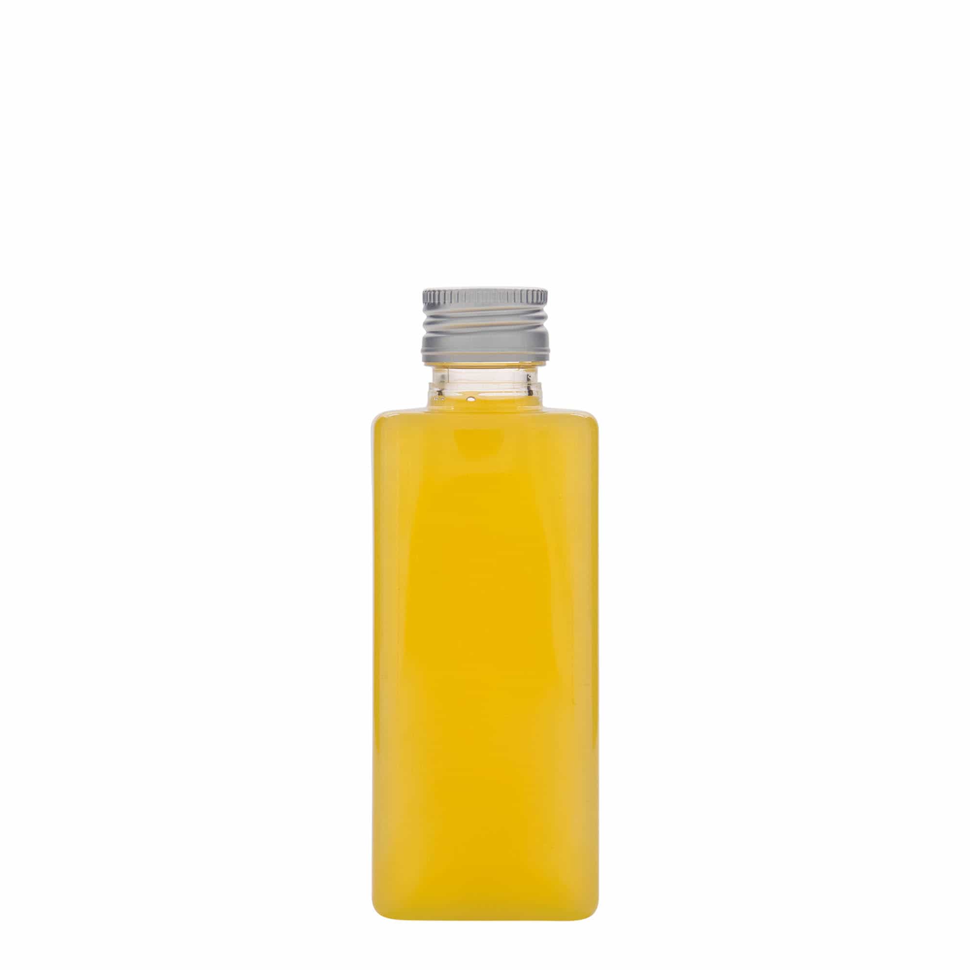 250 ml PET-fles 'Karl', vierkant, kunststof, opening: PP 28