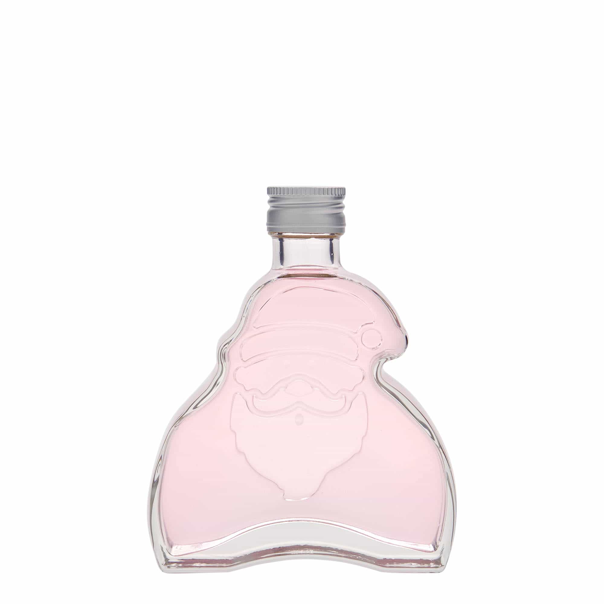 Glazen fles 'Santa Claus', 200 ml, monding: PP 28