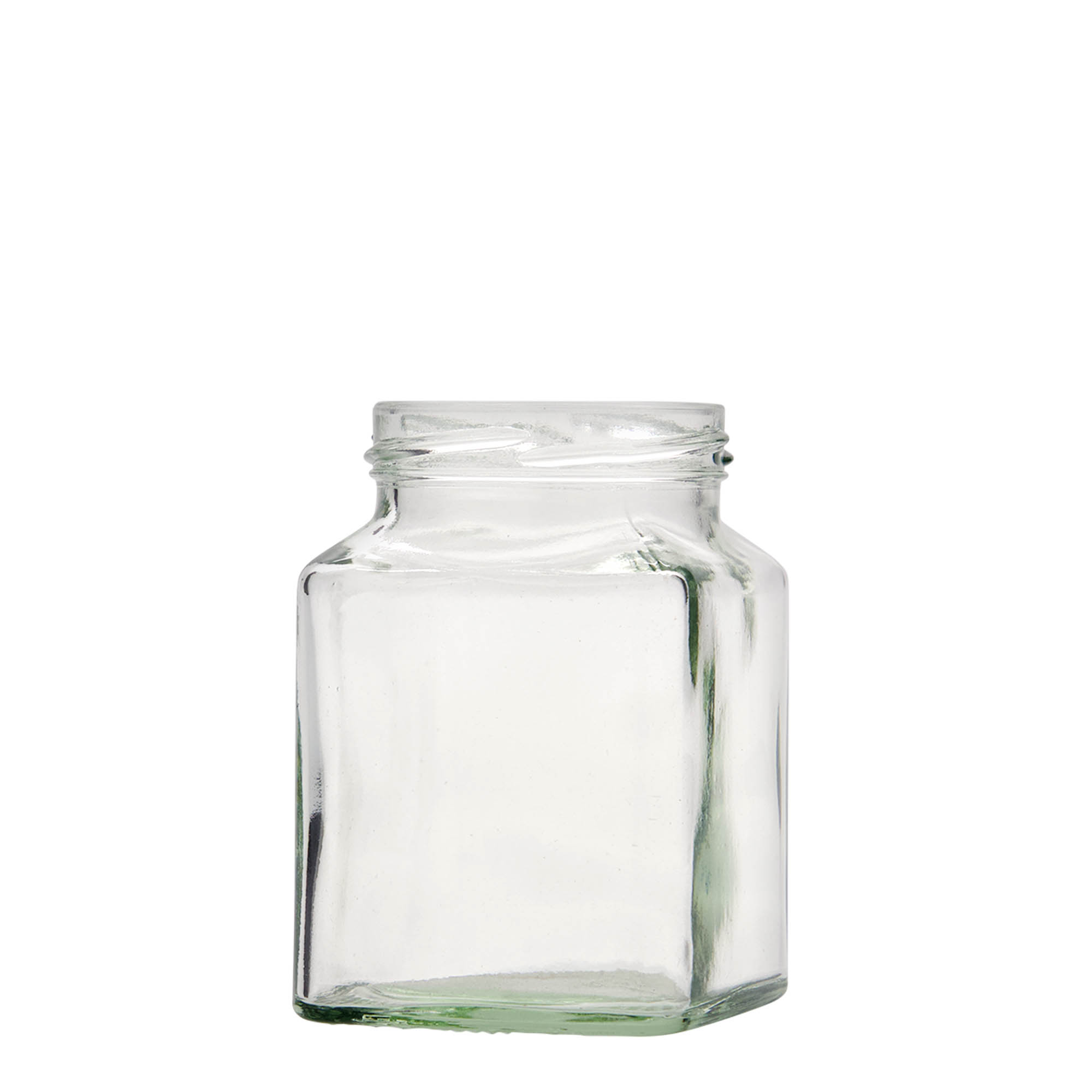 Vierkante pot, 314 ml, monding: twist-off (TO 63)