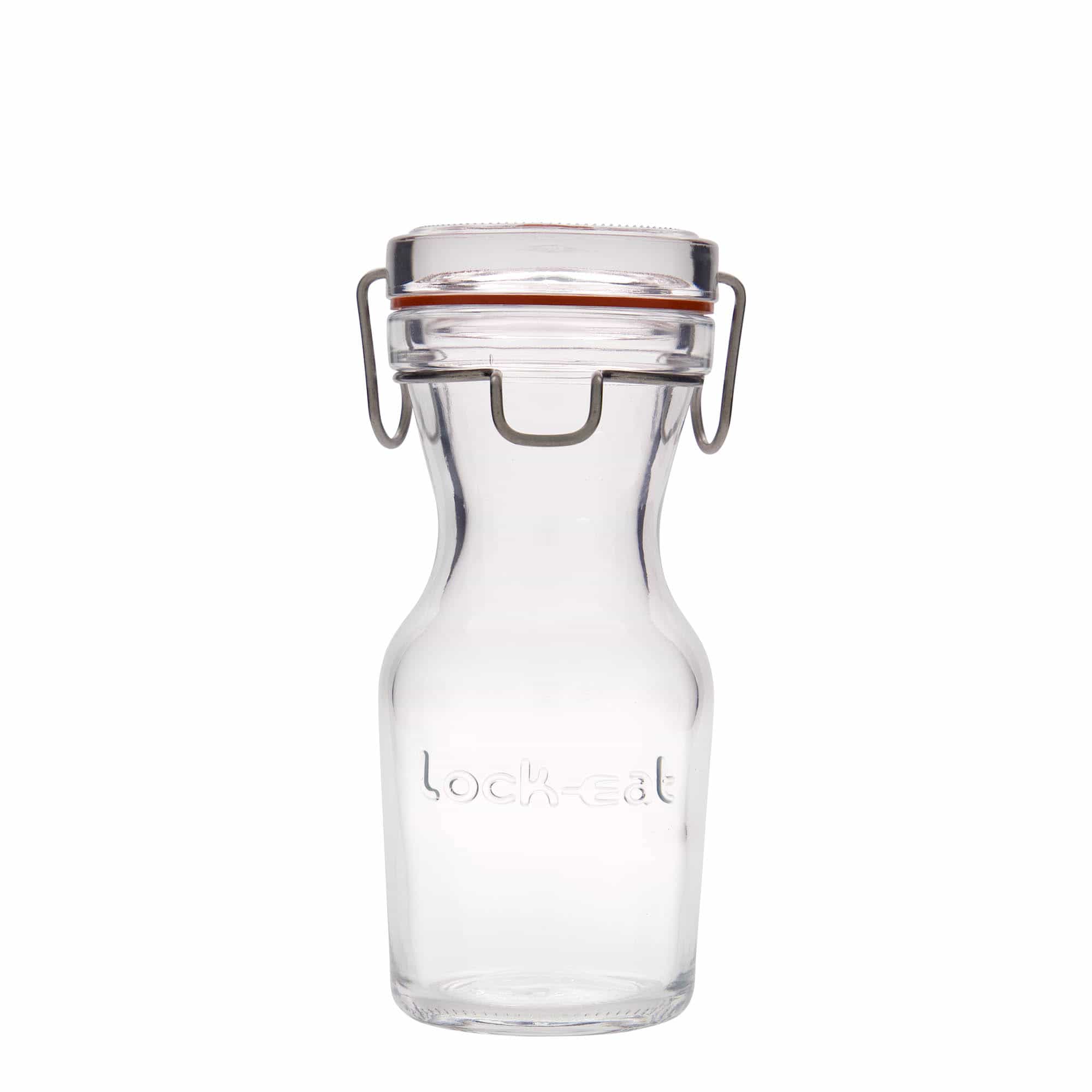 250 ml glazen karaf 'Lock-Eat', mondstuk: draadsluiting