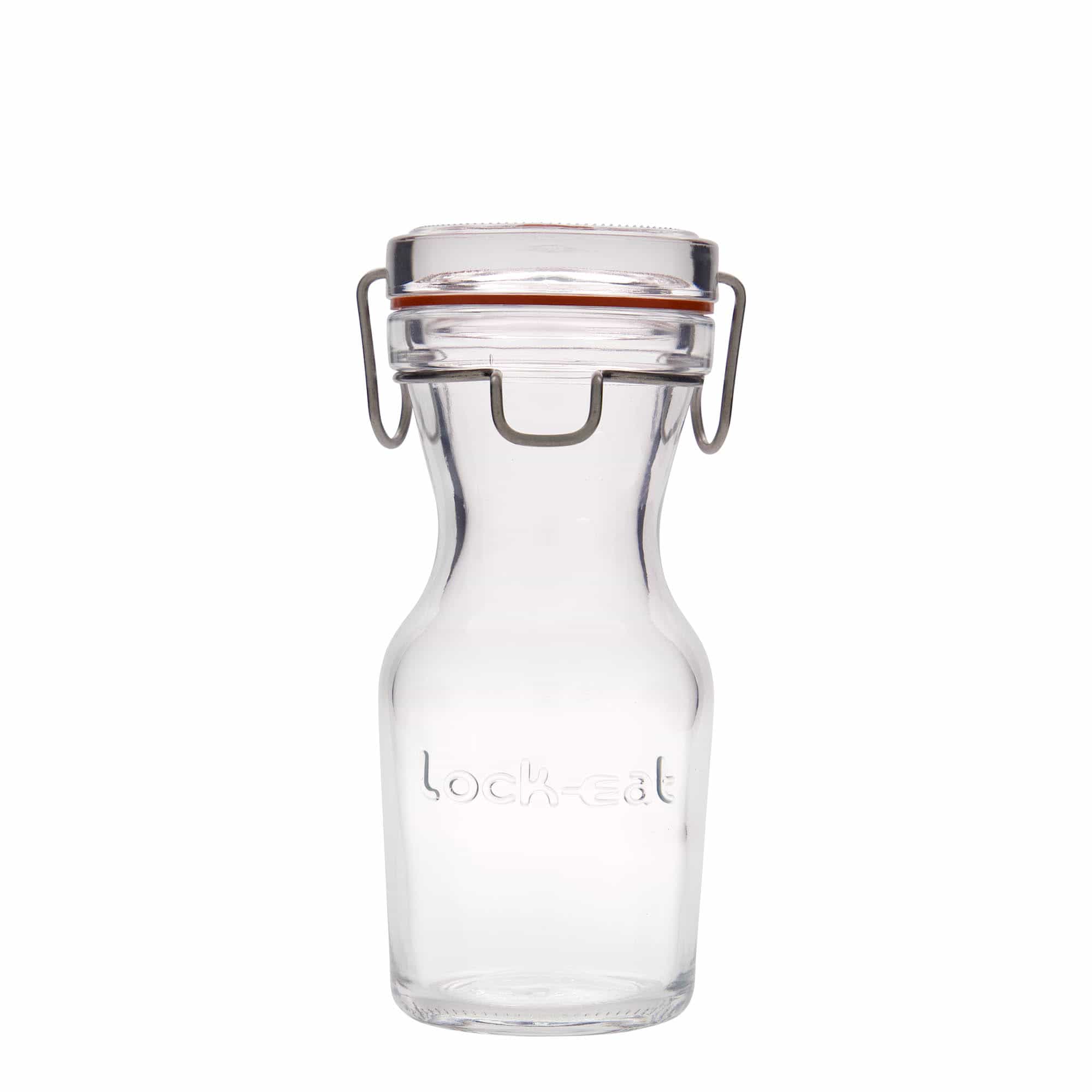 250 ml glazen karaf 'Lock-Eat', mondstuk: draadsluiting