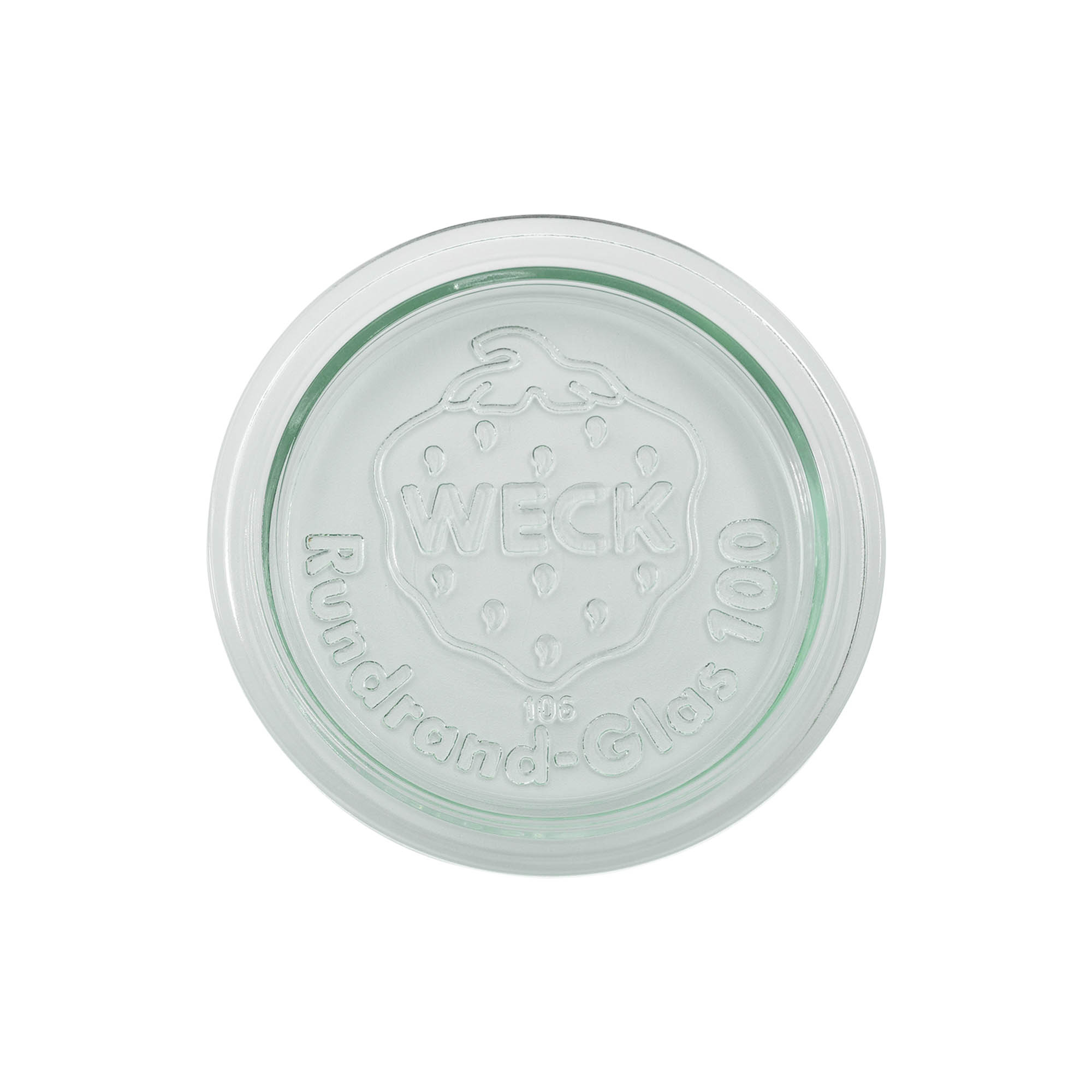 WECK-Glasdeksel Rondrand #, voor opening: RR100 WECK-Glasdeksel Rondrand #, voor opening: RR100