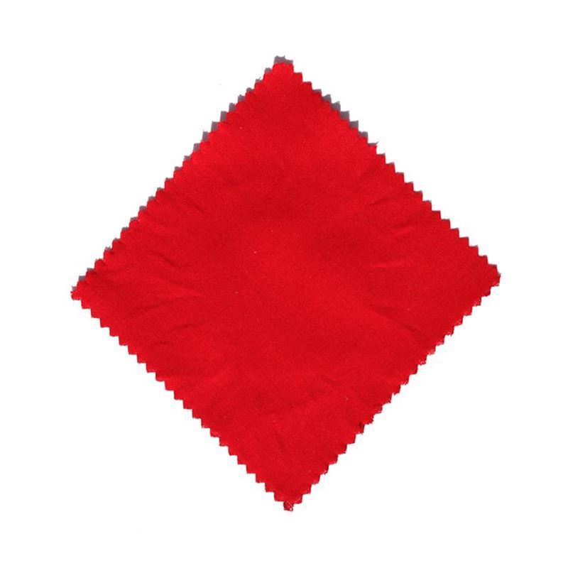 Stoffen lapje voor potten, 12x12, vierkant, textiel, rood, monding: TO38-TO53