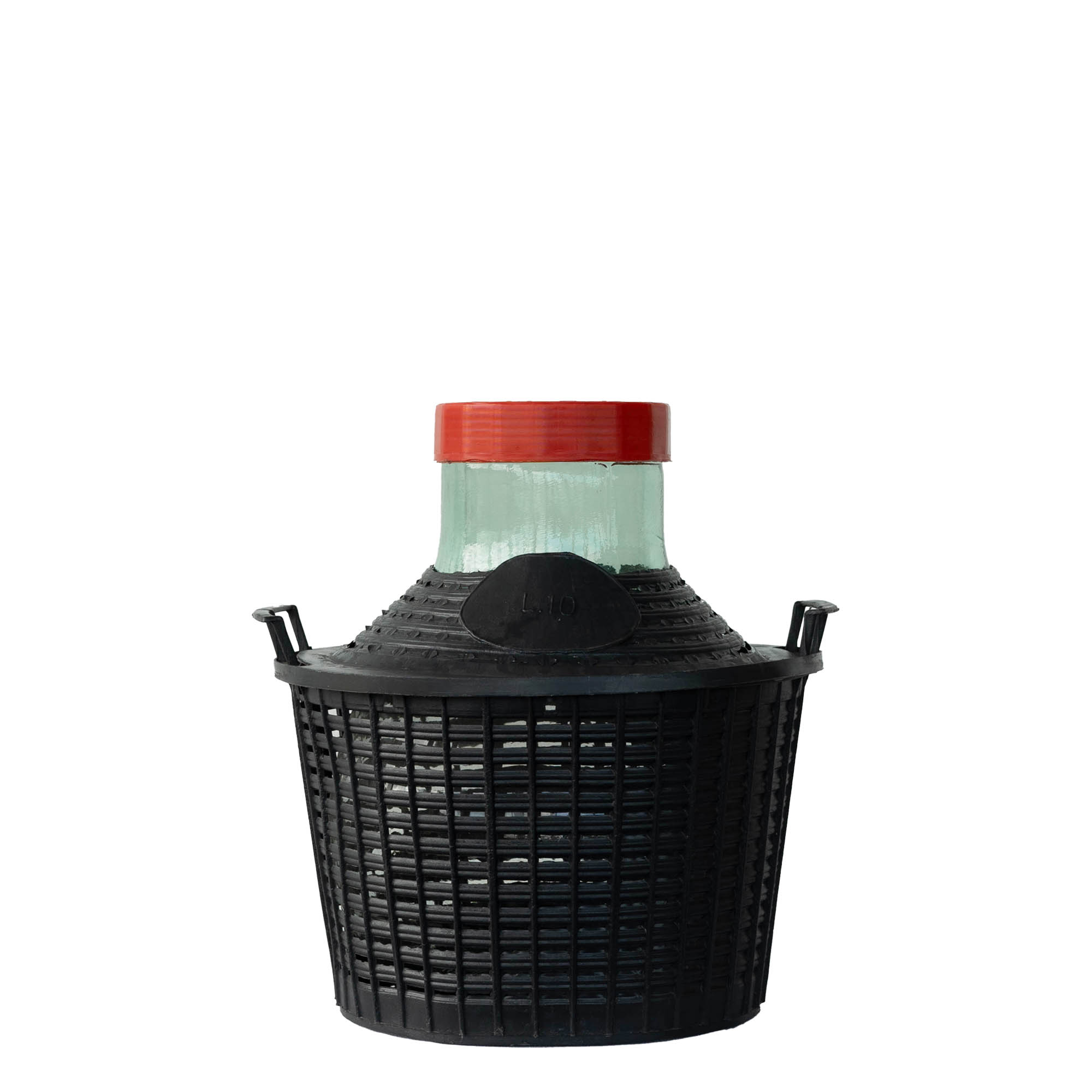 10 l ballonfles wijde hals, glas, opening: schroefdop