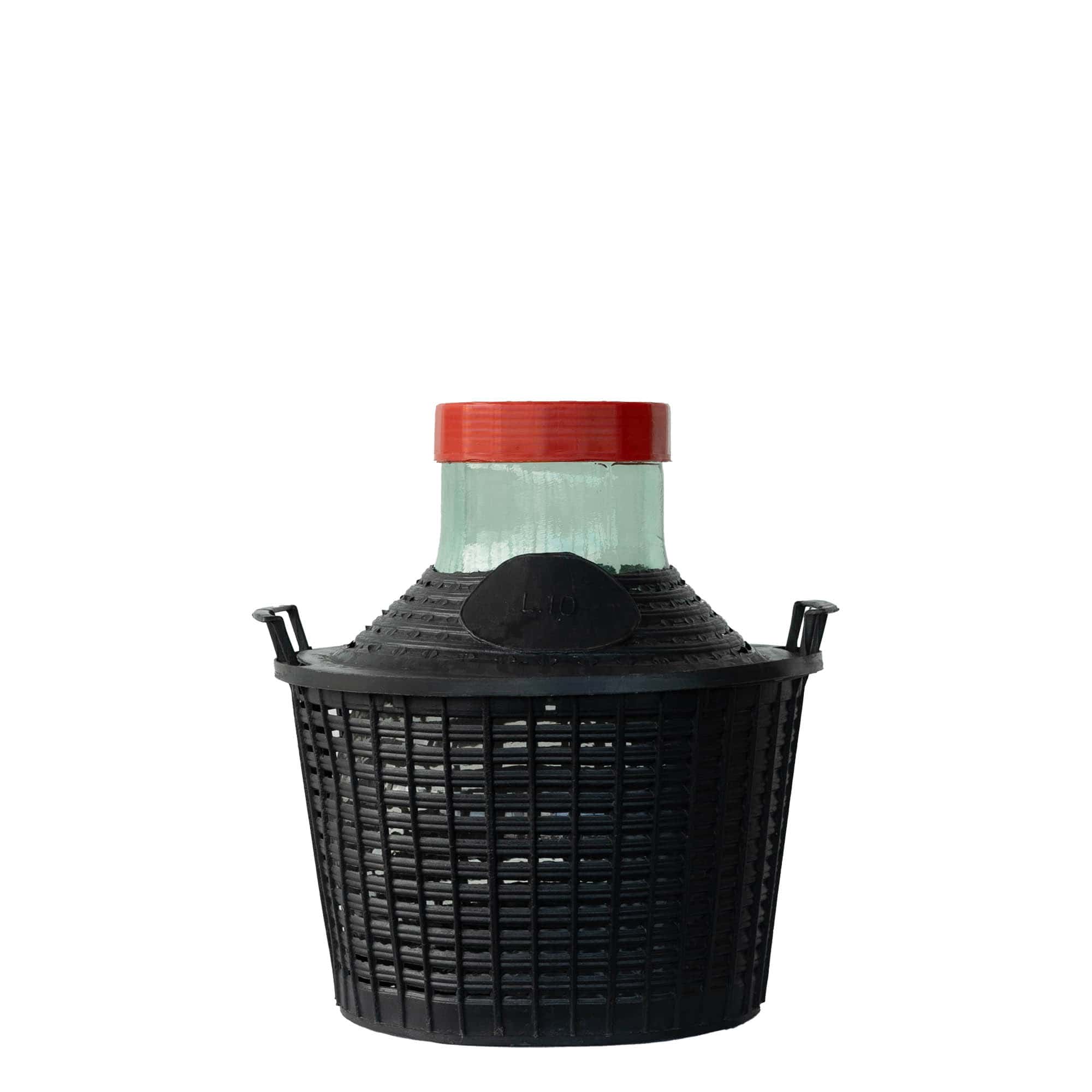 10 l ballonfles wijde hals, glas, opening: schroefdop