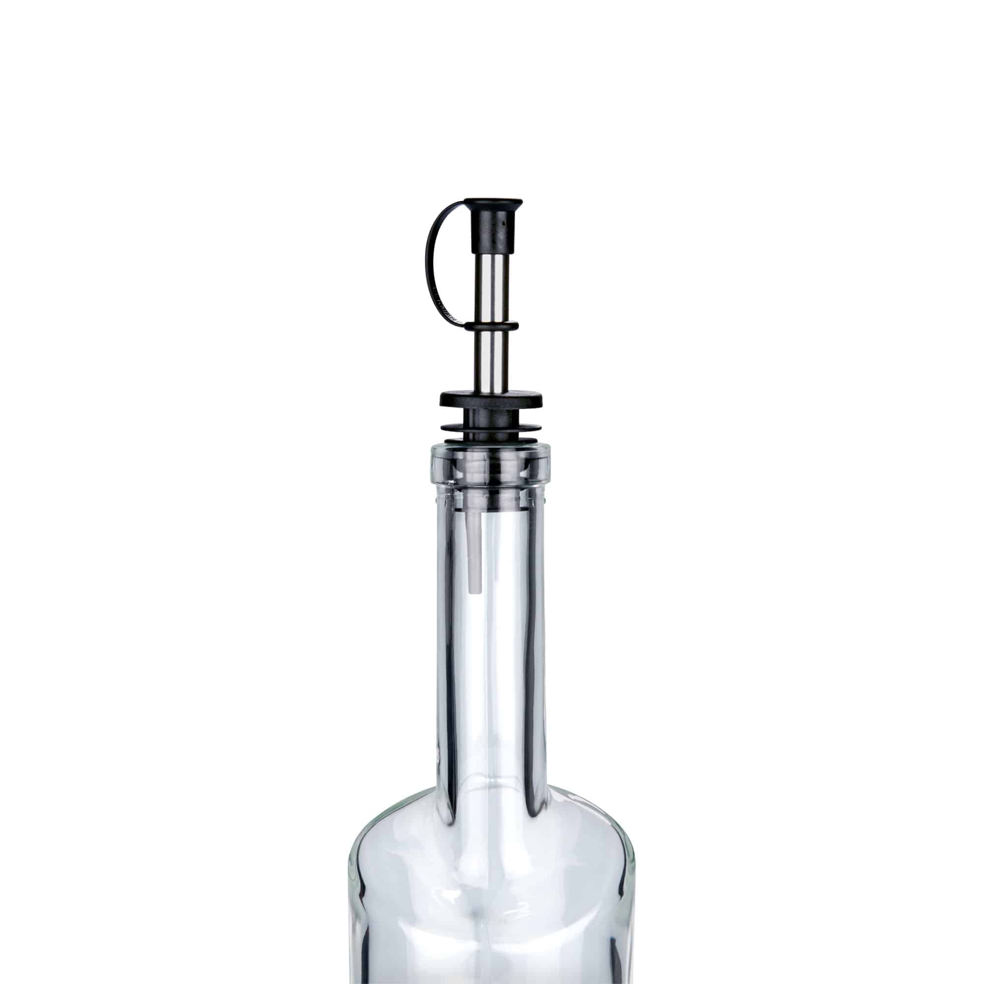 Schenktuit inox met dop, roestvrij staal, zilver