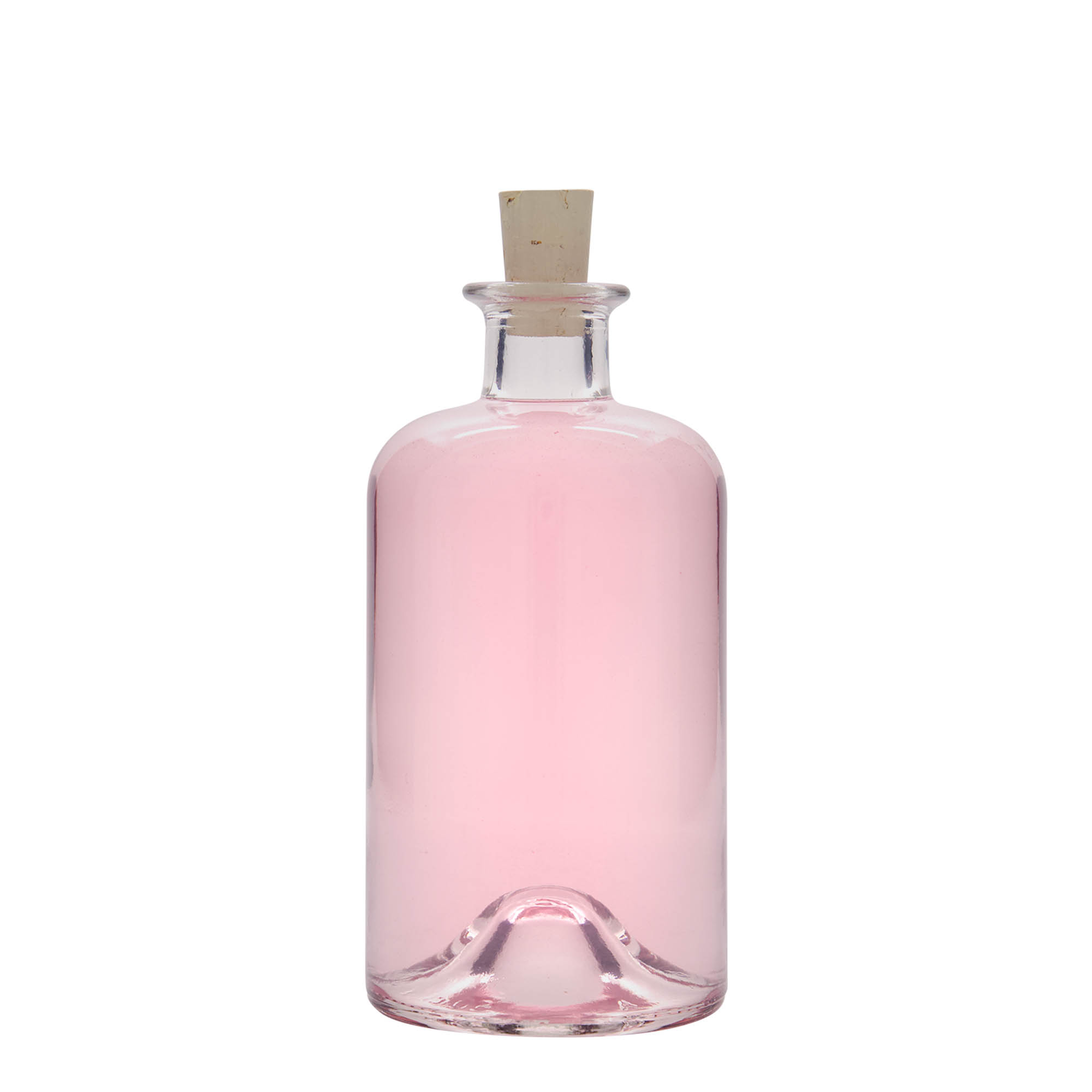 500 ml glazen fles apotheker 'Dokter', opening: kurk 500 ml glazen fles apotheker 'Dokter', opening: kurk