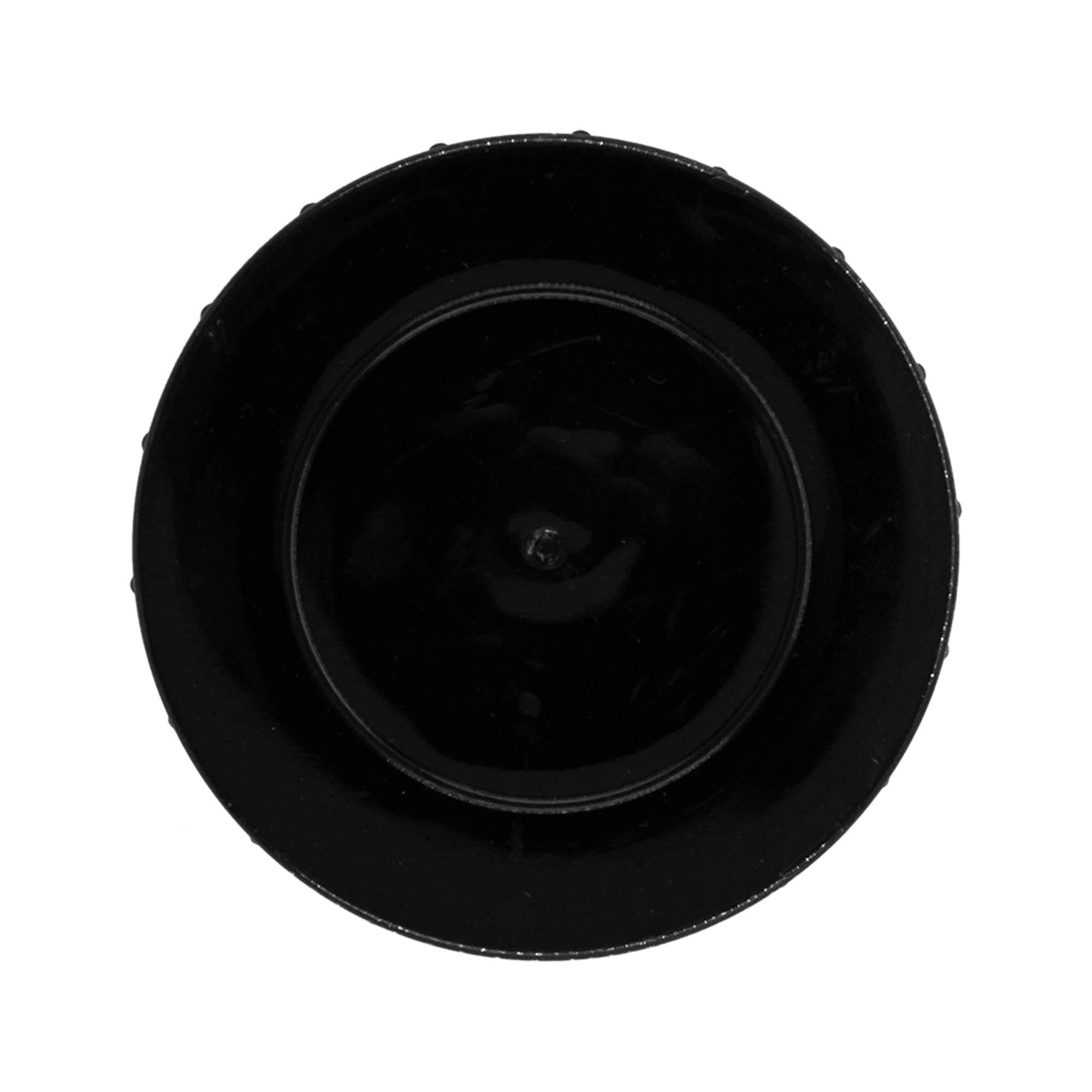 Schroefdop, PP-kunststof, zwart, voor opening: DIN 68