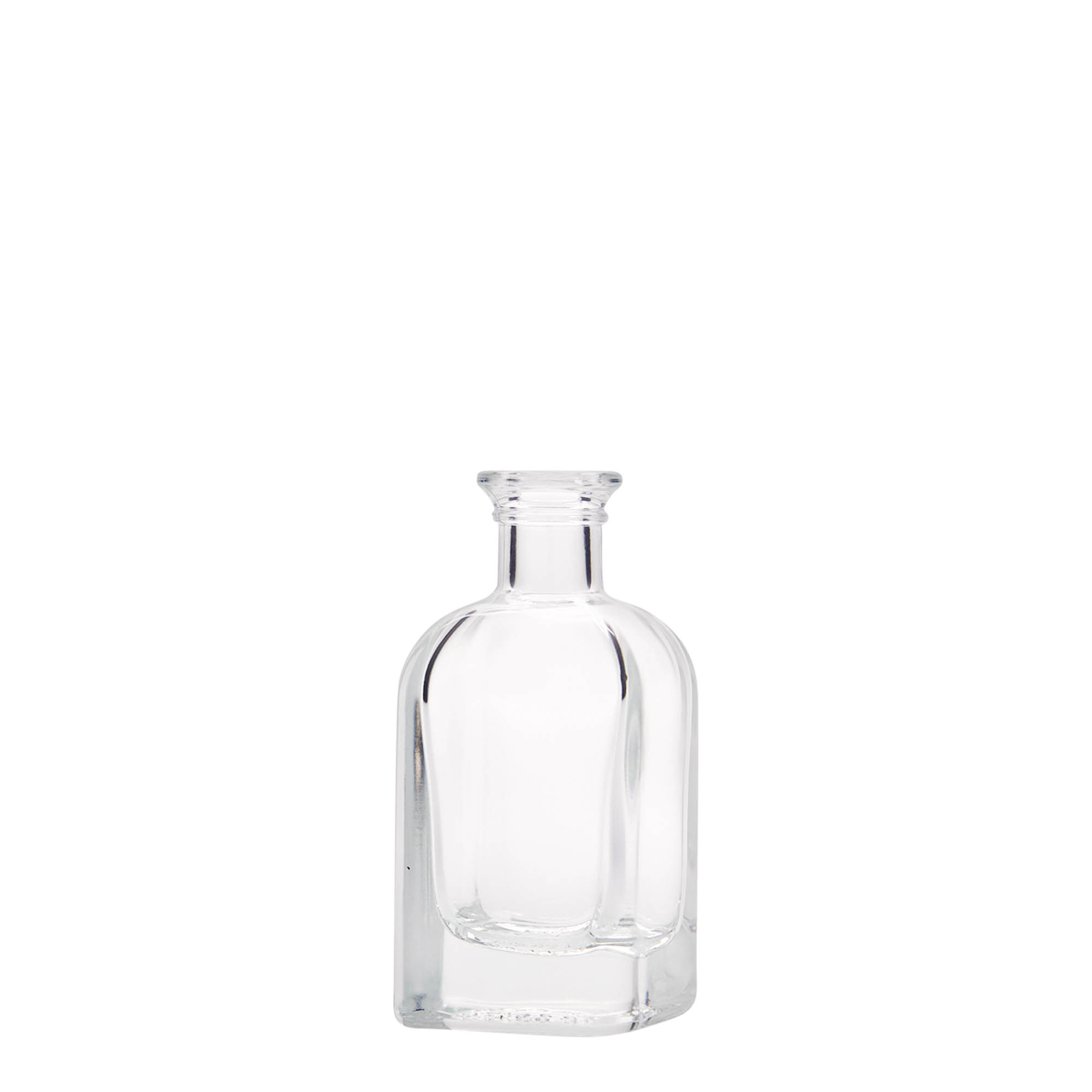 40 ml glazen fles Apotheker Carré, vierkant, opening: kurk 40 ml glazen fles Apotheker Carré, vierkant, opening: kurk