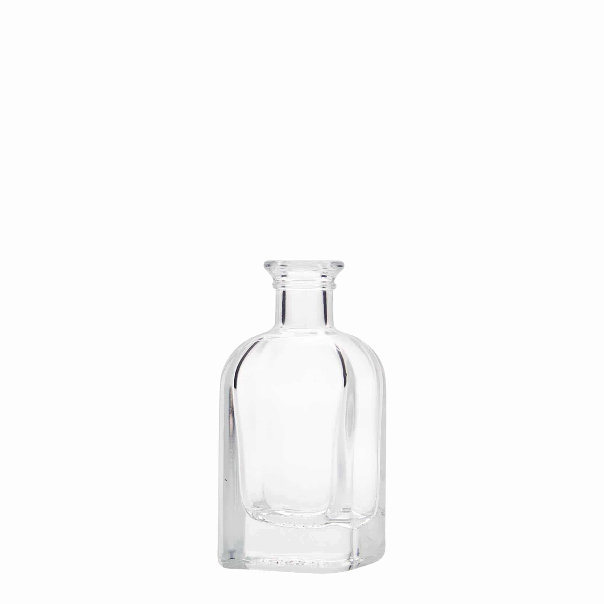 40 ml glazen fles Apotheker Carré, vierkant, opening: kurk
